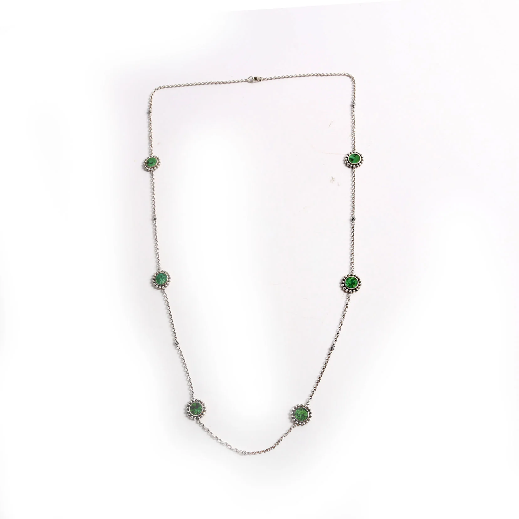 Maya Six Stone Long 925/Malachite - Image 2