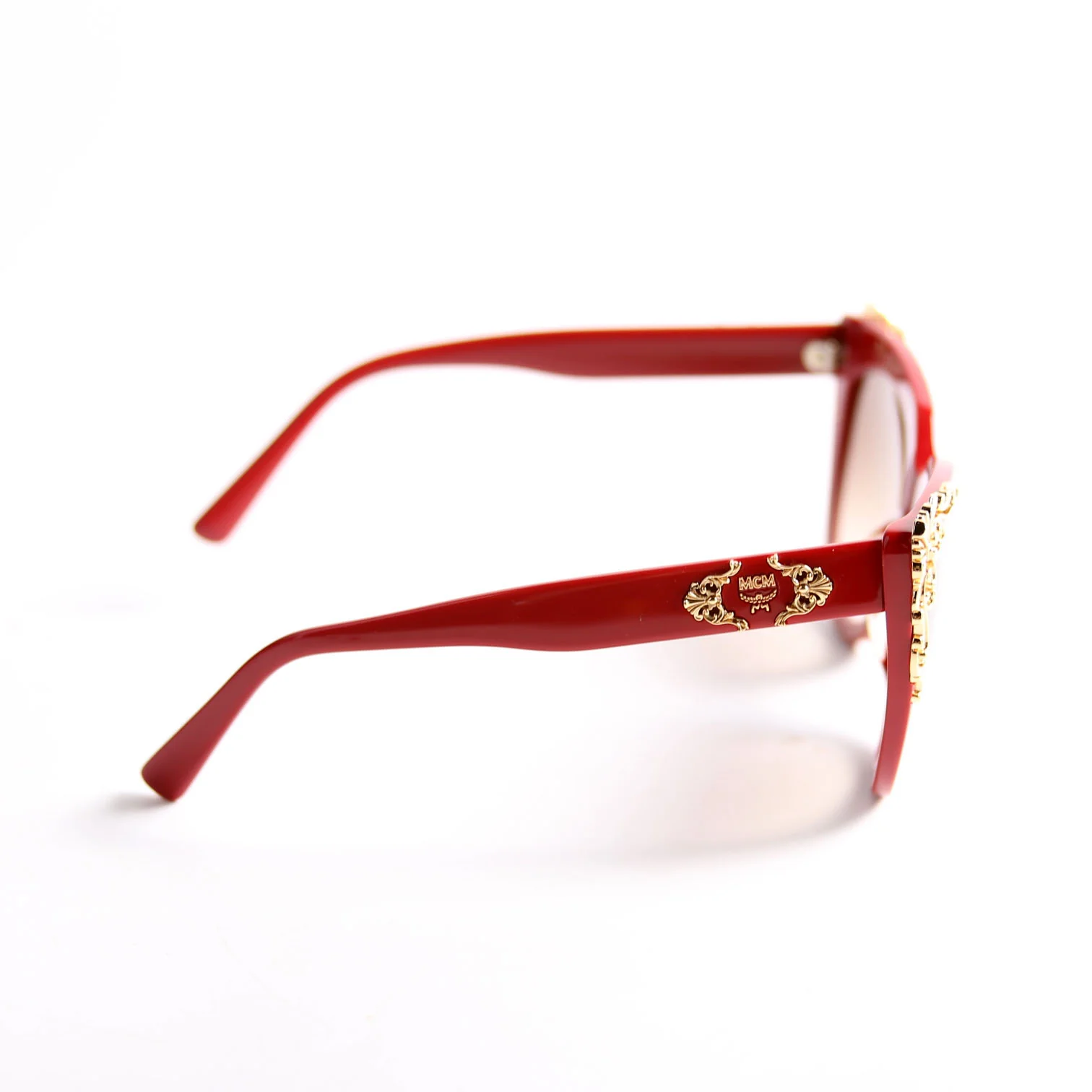MCM638S Cat Eye Sunglasses Red/Gold - Image 3