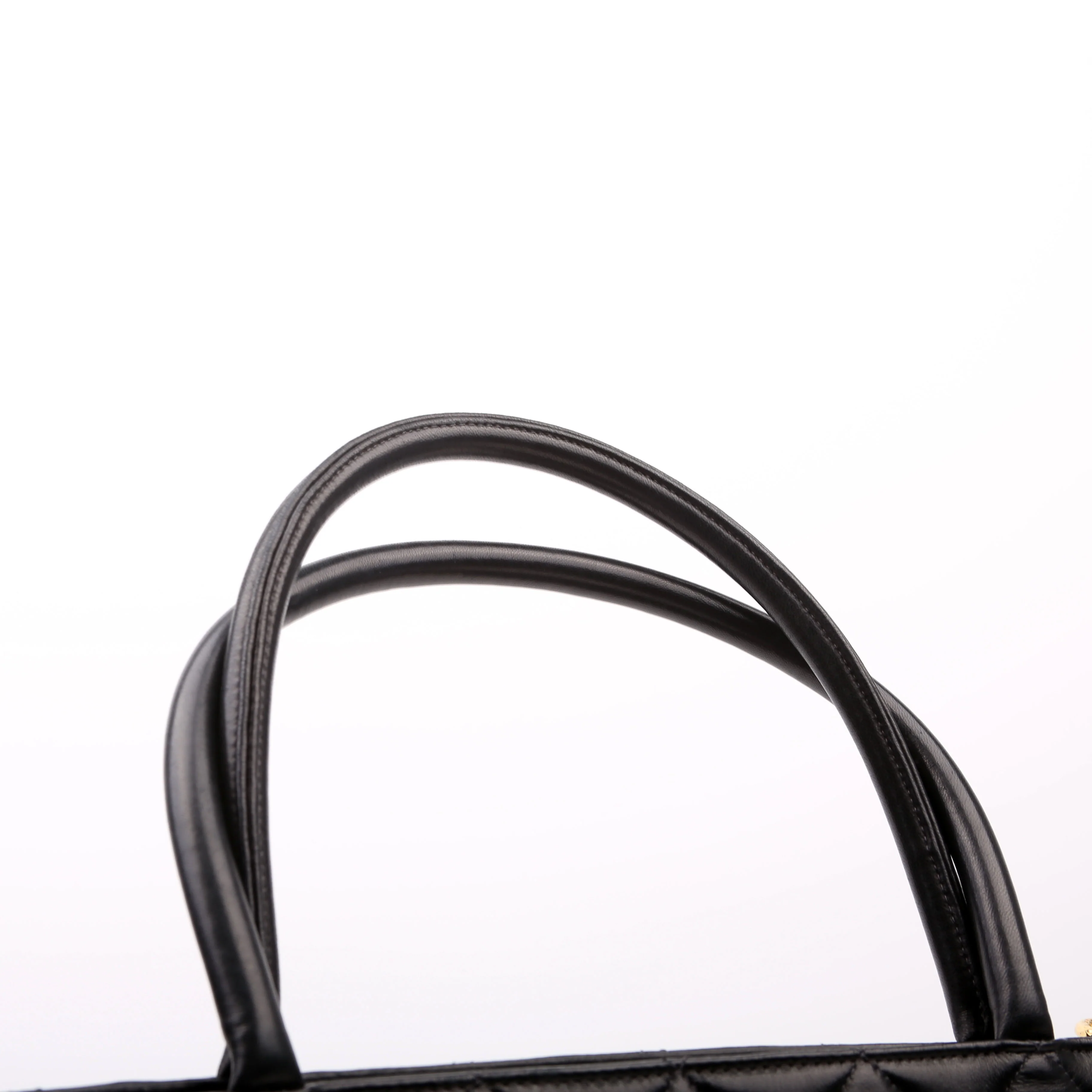 Medallion Tote Lambskin Black - Image 13