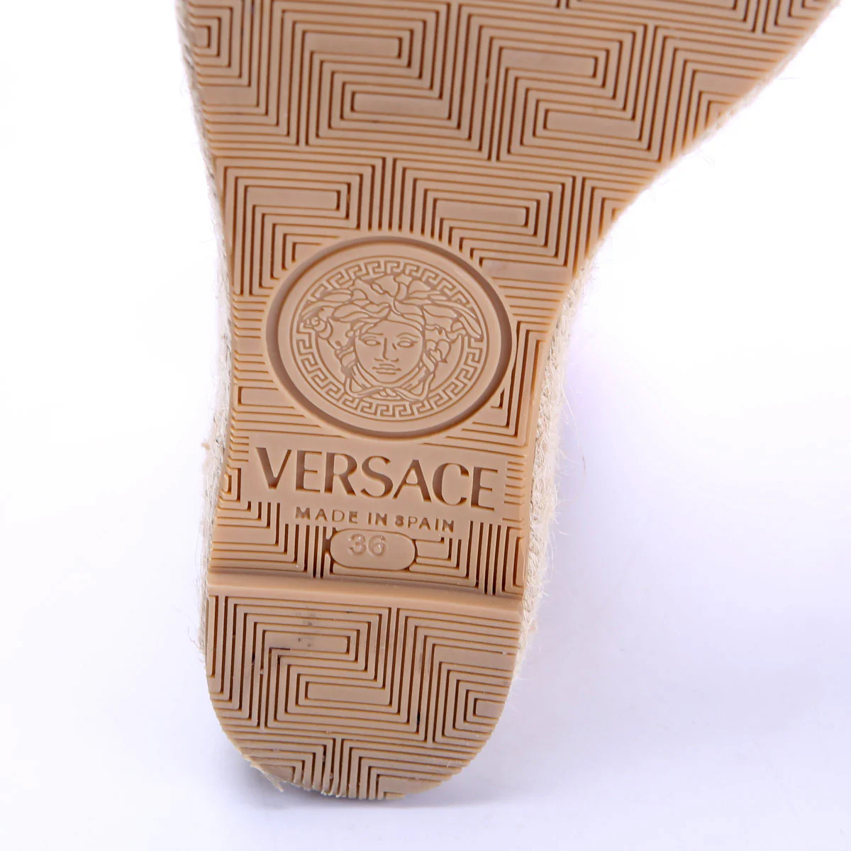 Medusa '95 Satin Espadrille Wedges Size 36 Pink - Image 8