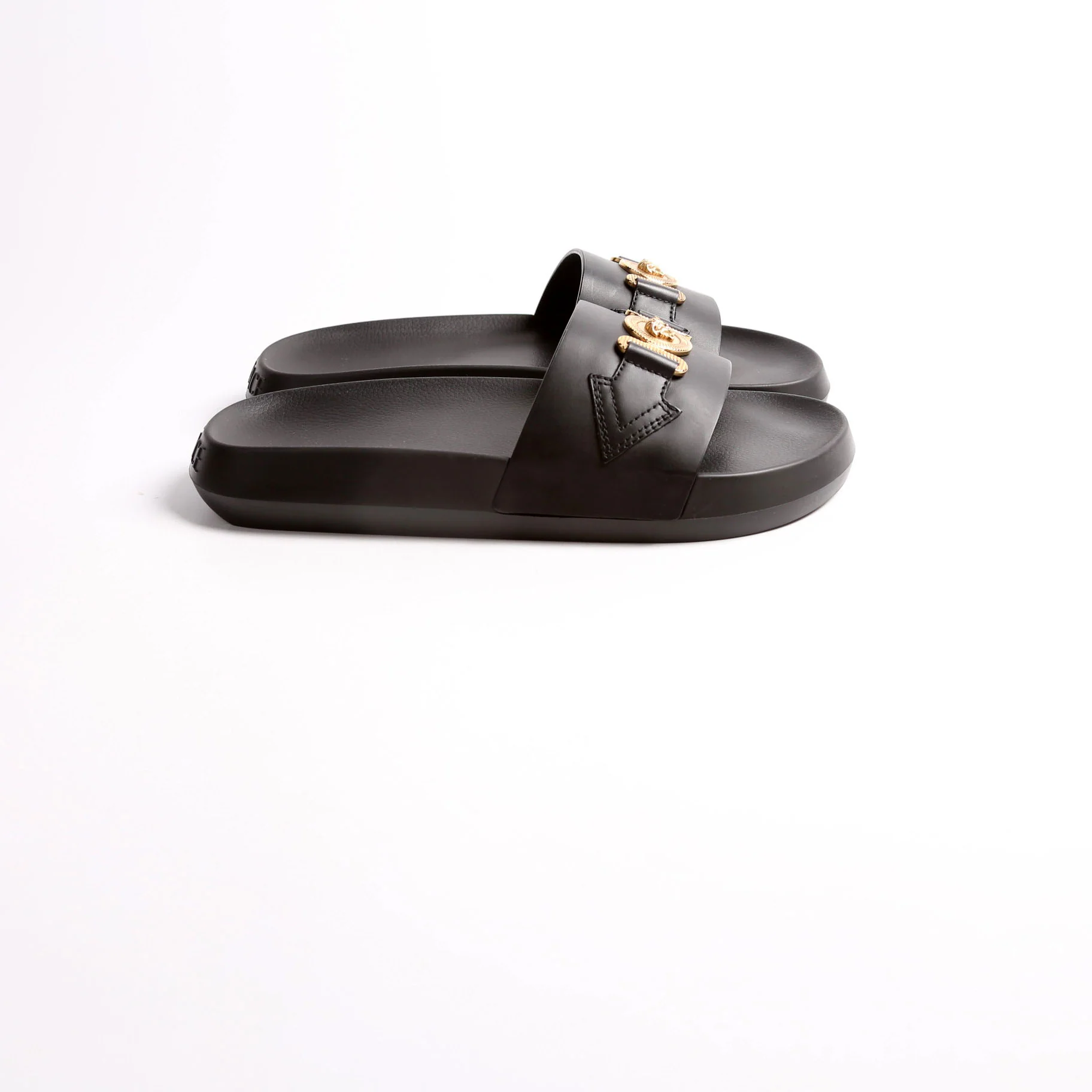 Medusa Biggie Slides Size 41 Black/Gold - Image 5
