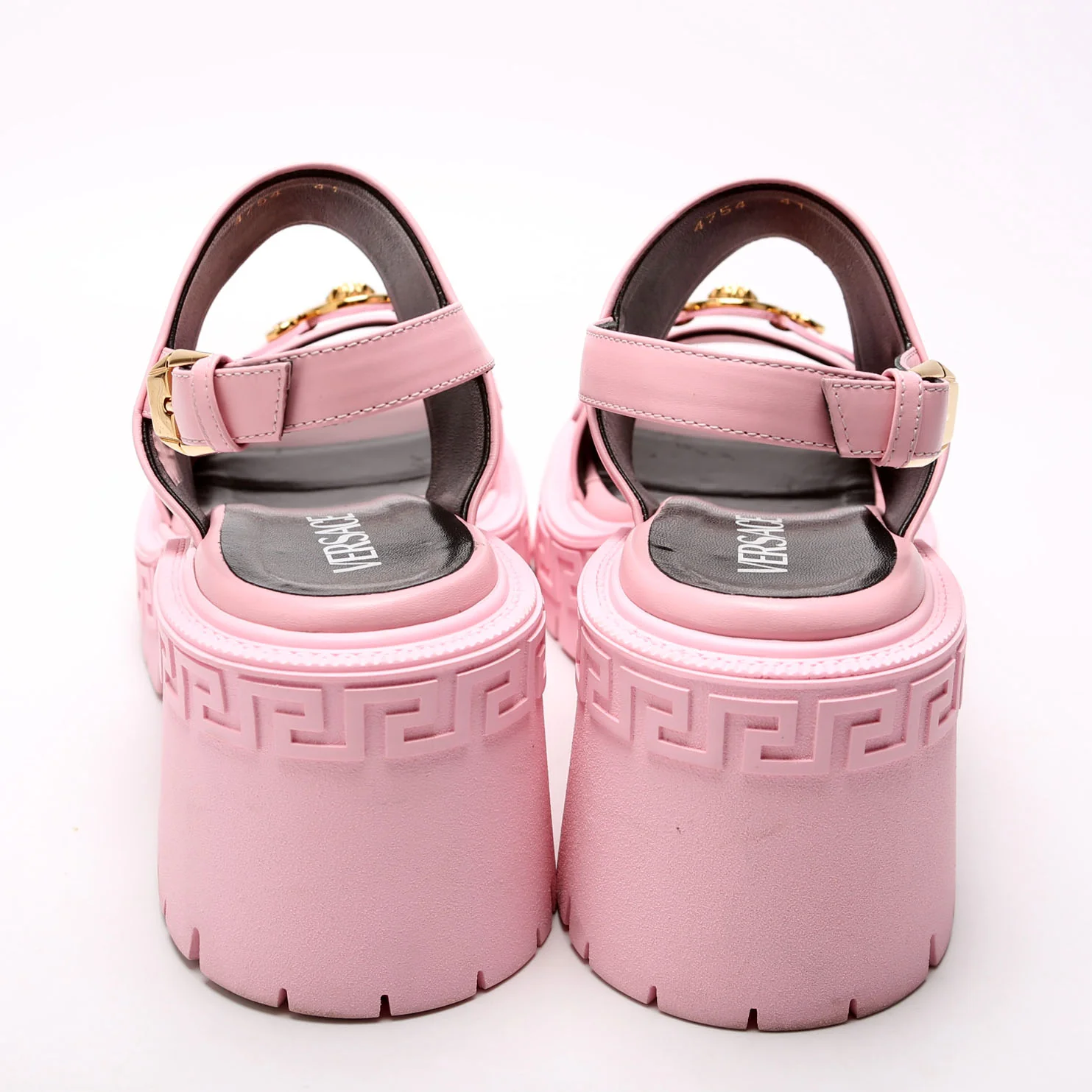 Medusa Biggie Slingback Platform sandals Size 41 Pink/Gold - Image 4