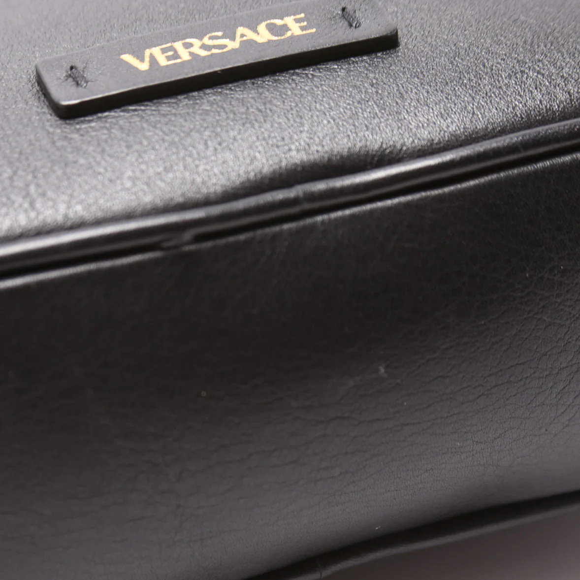 Medusa Biggie Small Crossbody Leather Black - Image 5