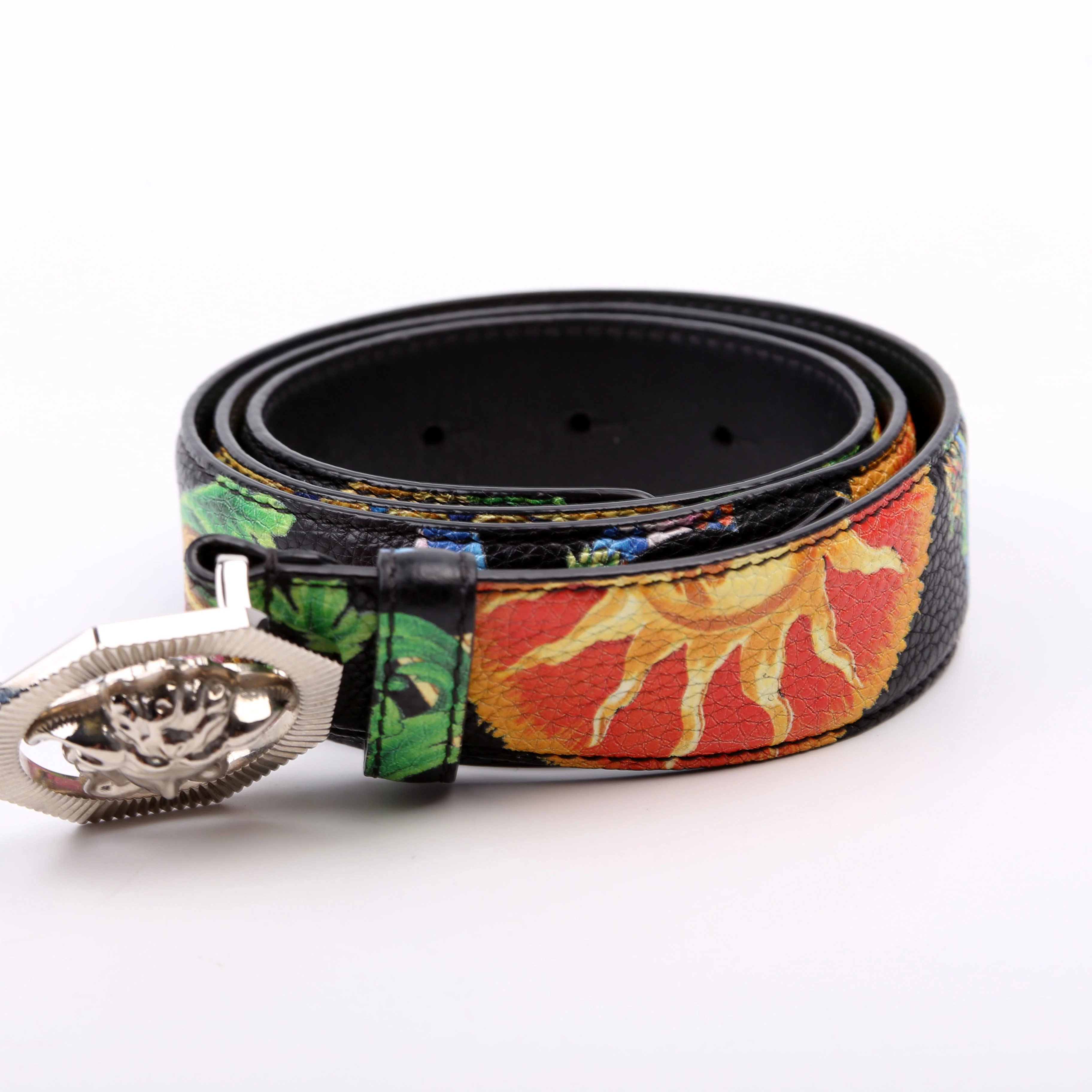 Medusa Buckle Print Belt Size 85/34 Multicolor - Image 2