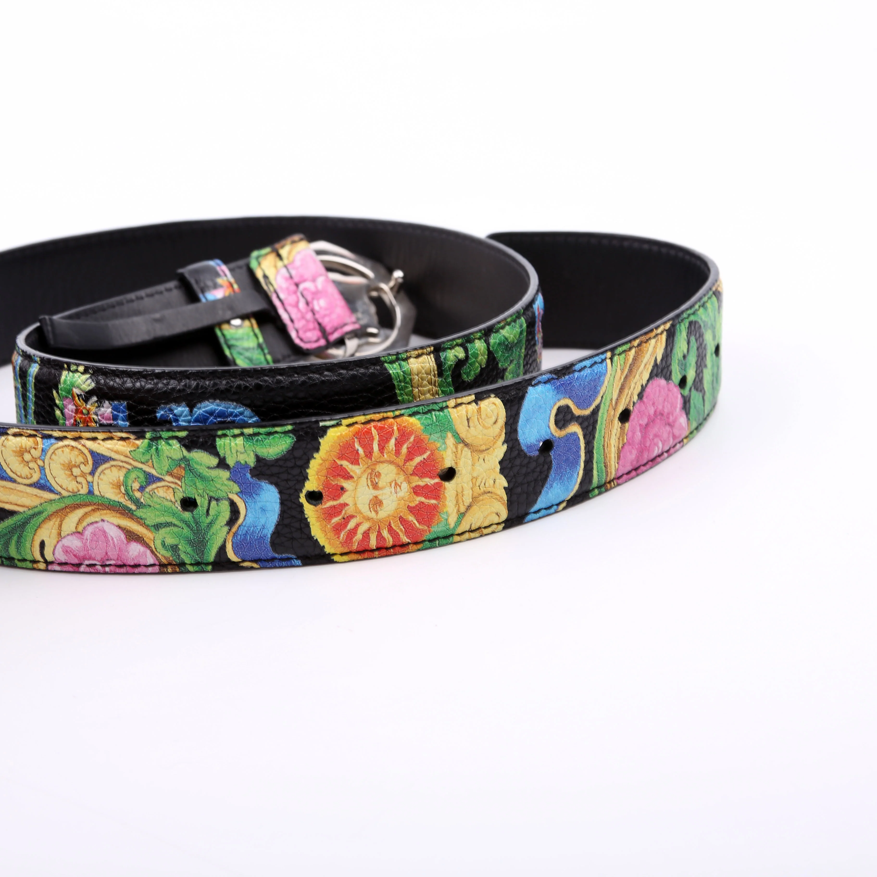 Medusa Buckle Print Belt Size 85/34 Multicolor - Image 4