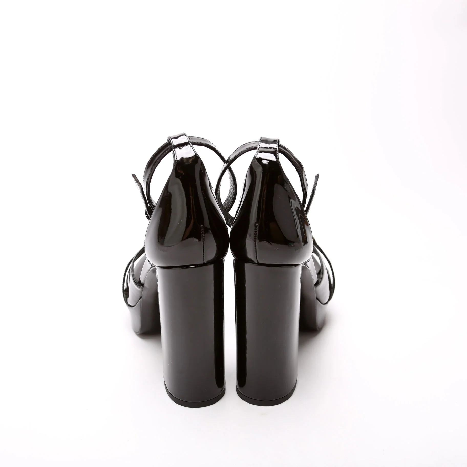 Medusa Icon Ankle Strap Platform Sandals Size 39 - Image 4