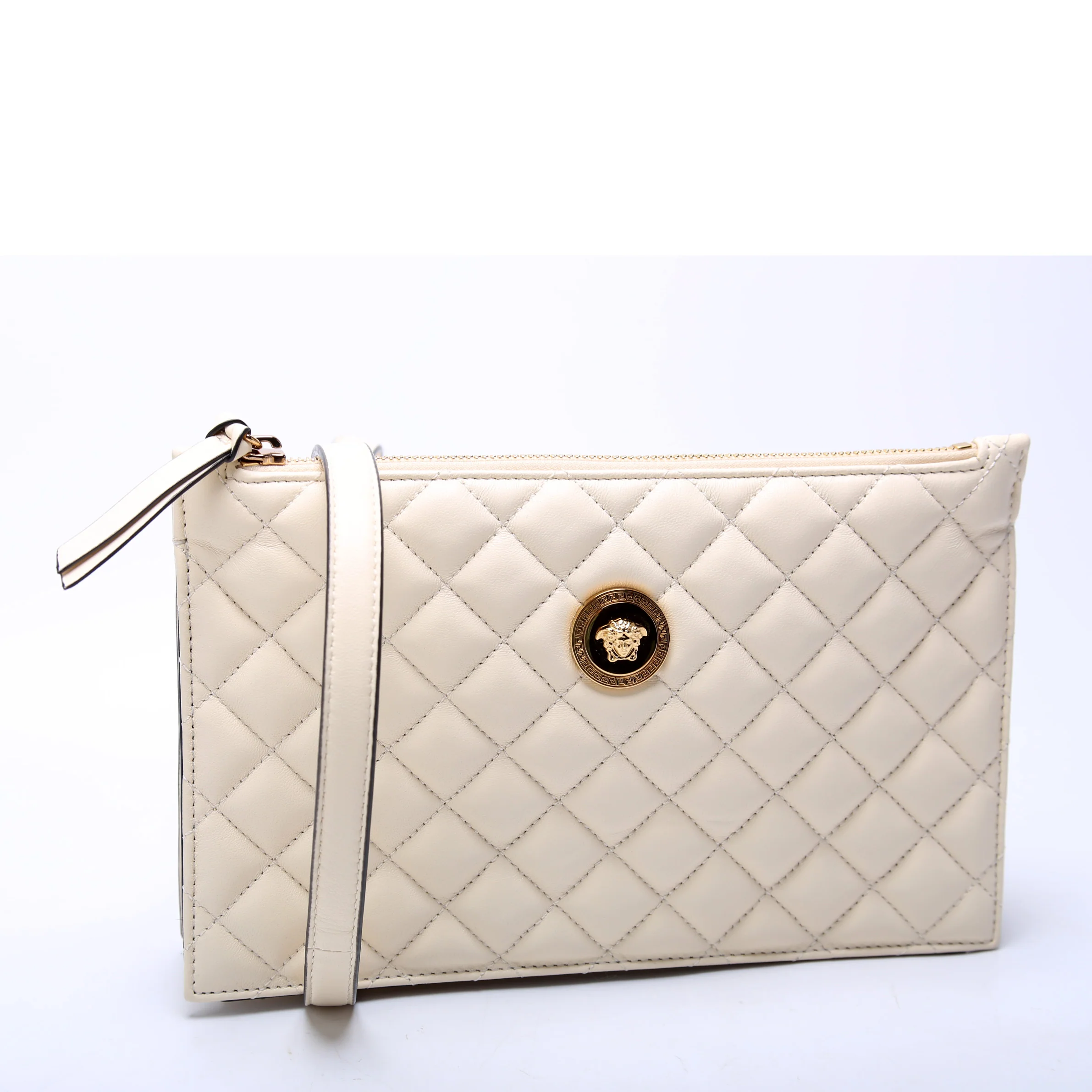 Medusa Quilted Leather Pouch - Image 2