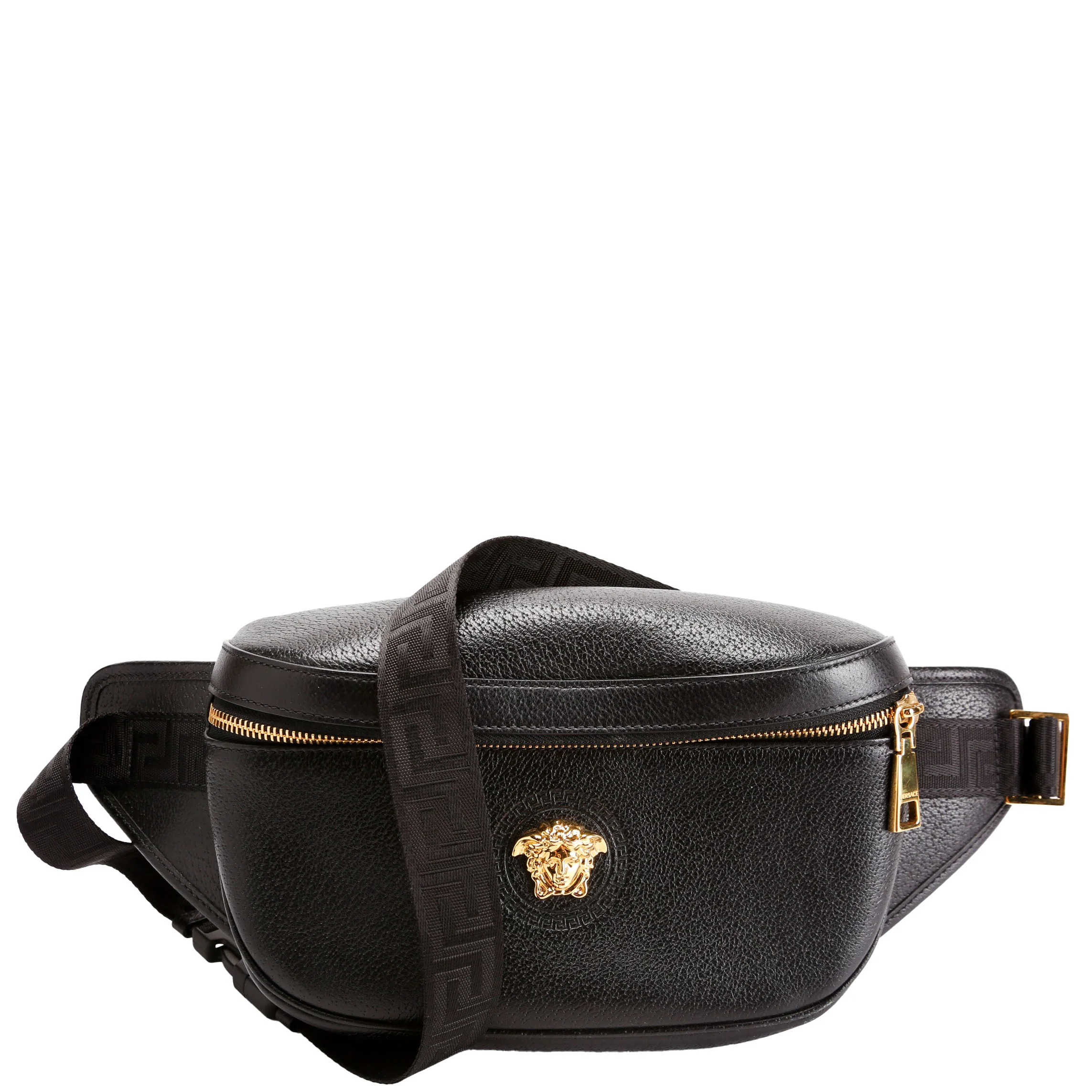 Medusa Waist Bag Leather Black