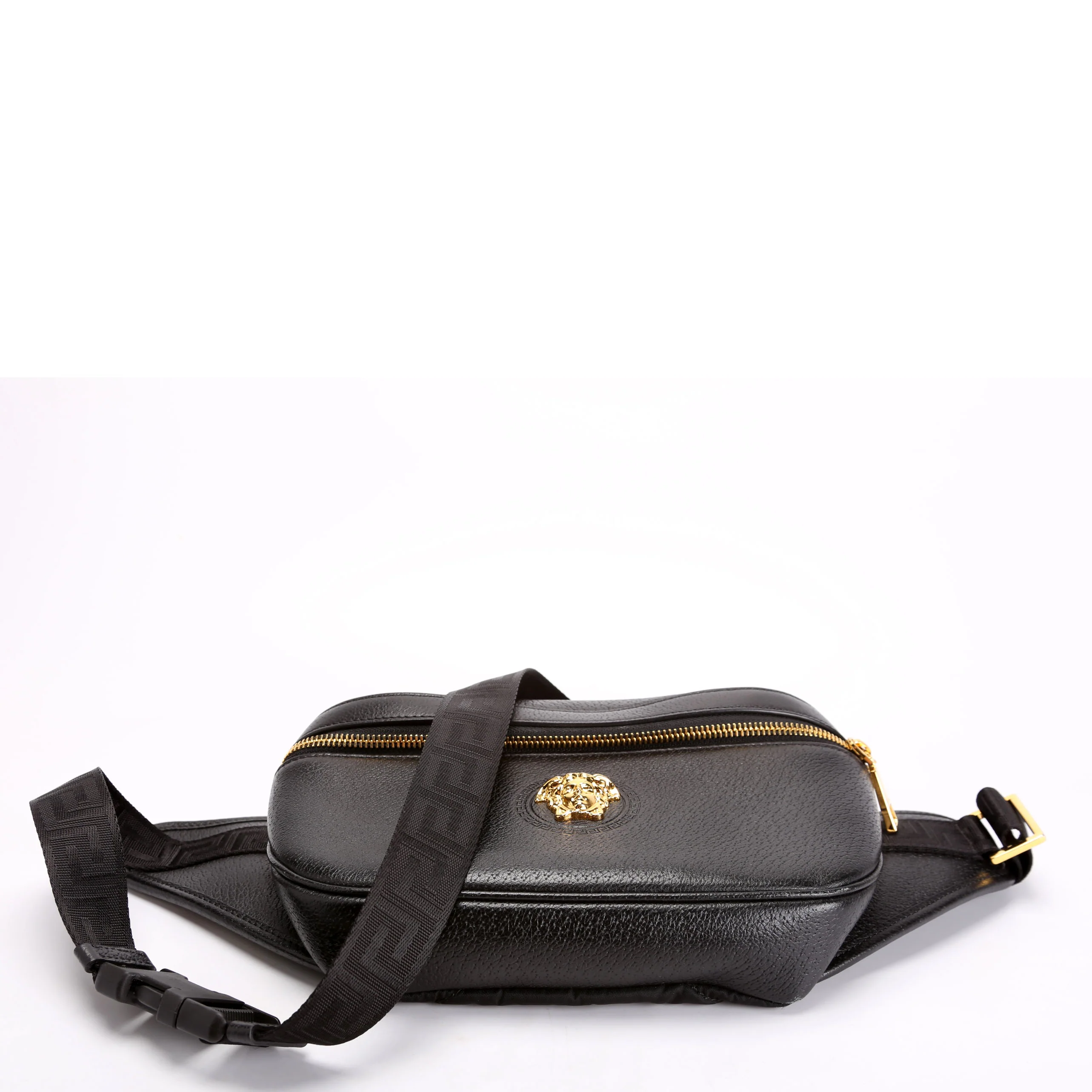 Medusa Waist Bag Leather Black - Image 4