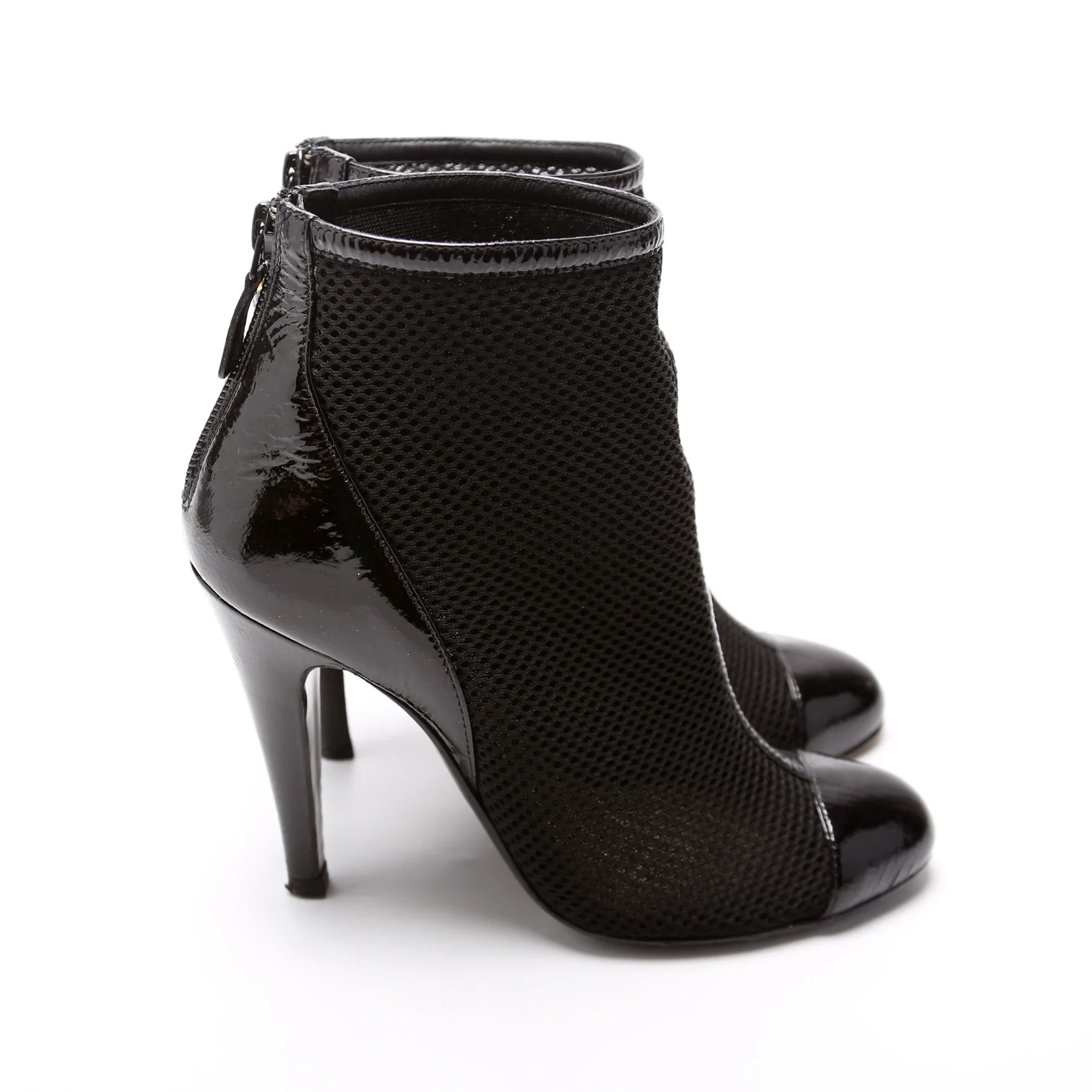 Mesh/Leather Booties Size 37 - Image 3