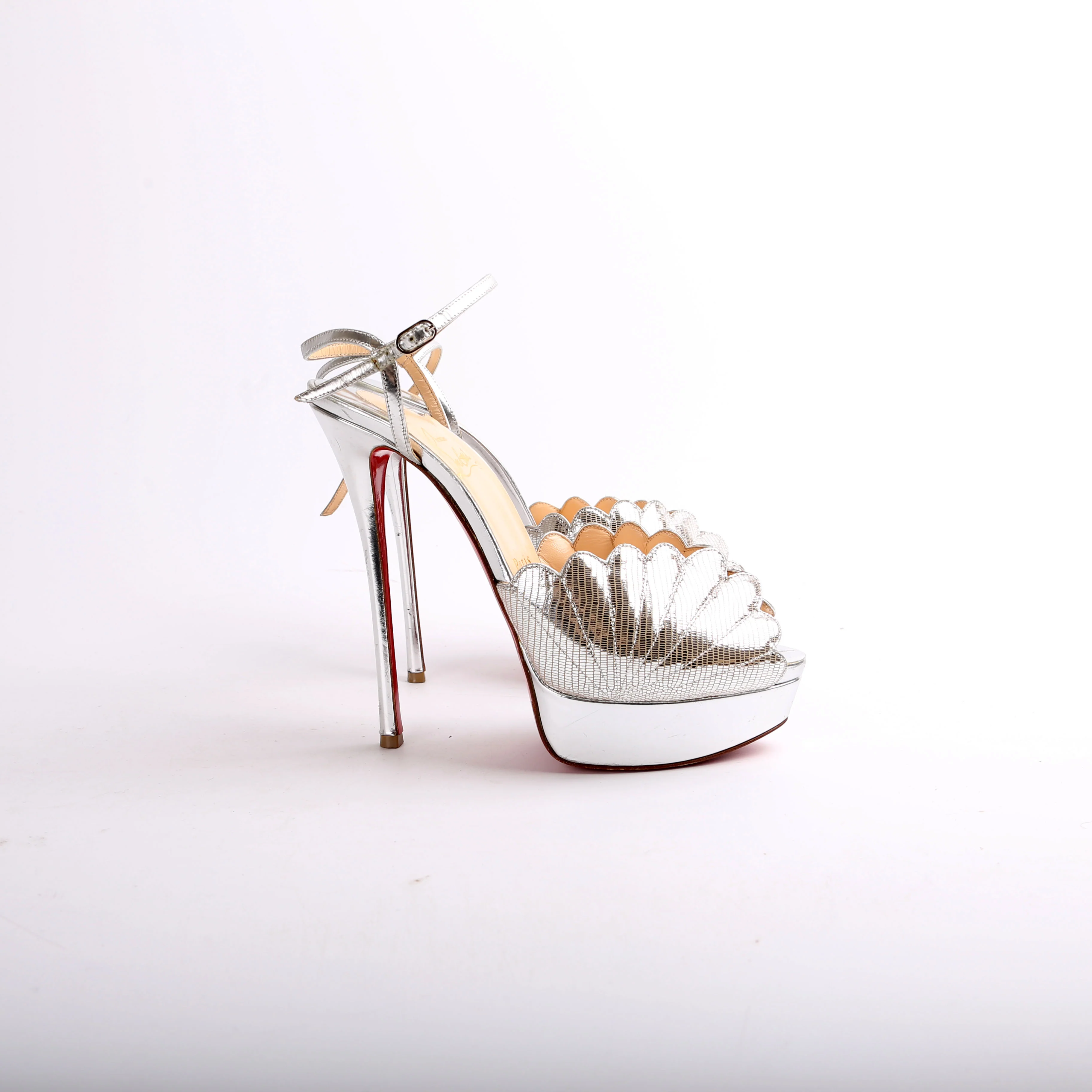 Metallic Botticella Alta 150 Sandals Size 38.5 - Image 3