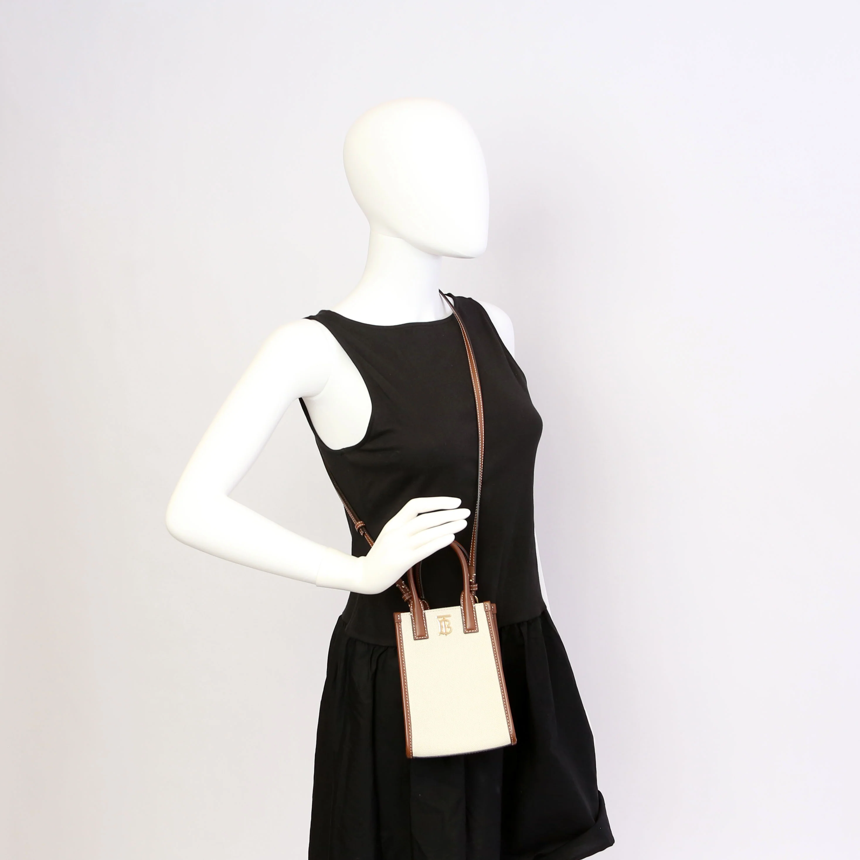 Micro Frances Phone Tote Canvas/Leather - Image 10