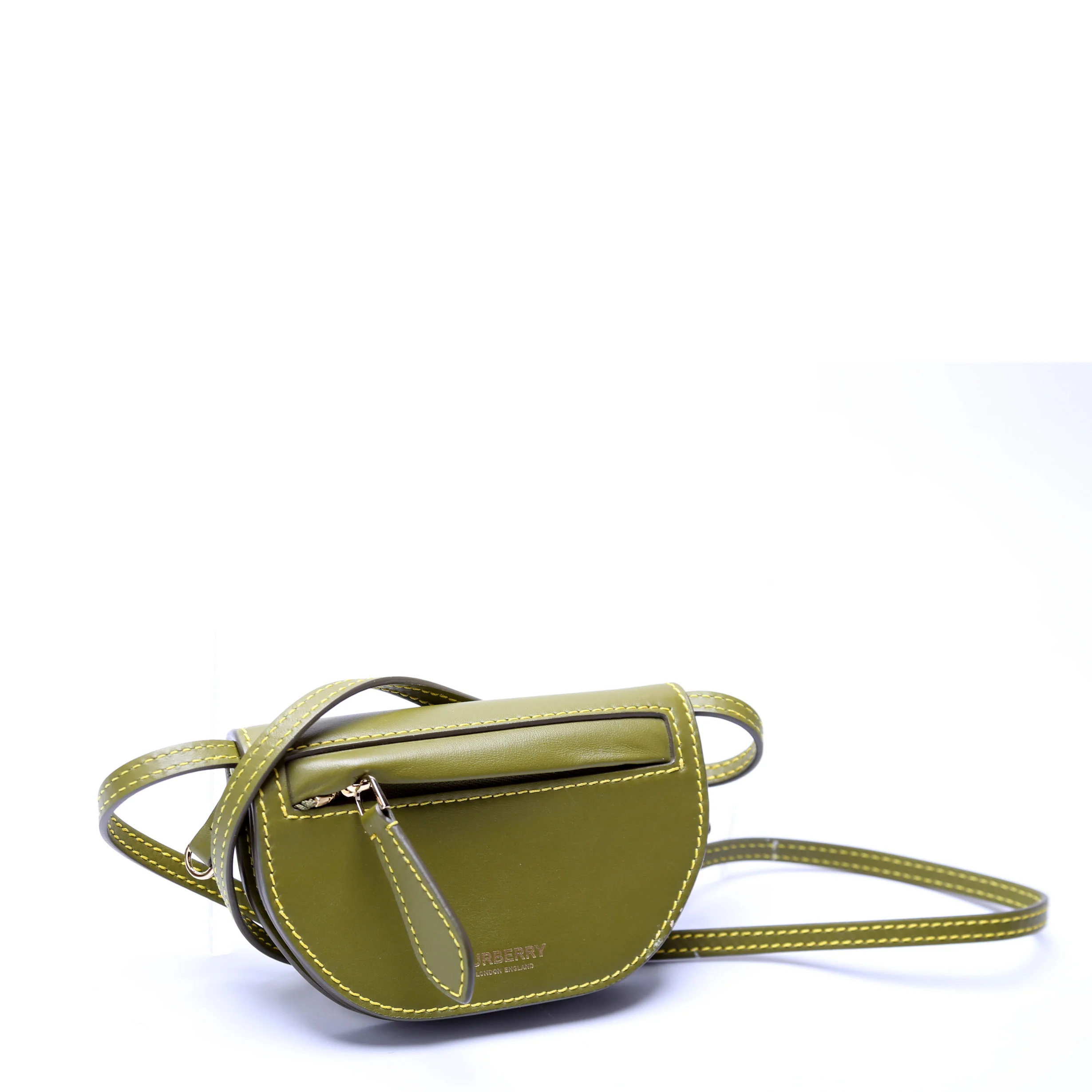 Micro Olympia Crossbody Smooth Leather Green - Image 2