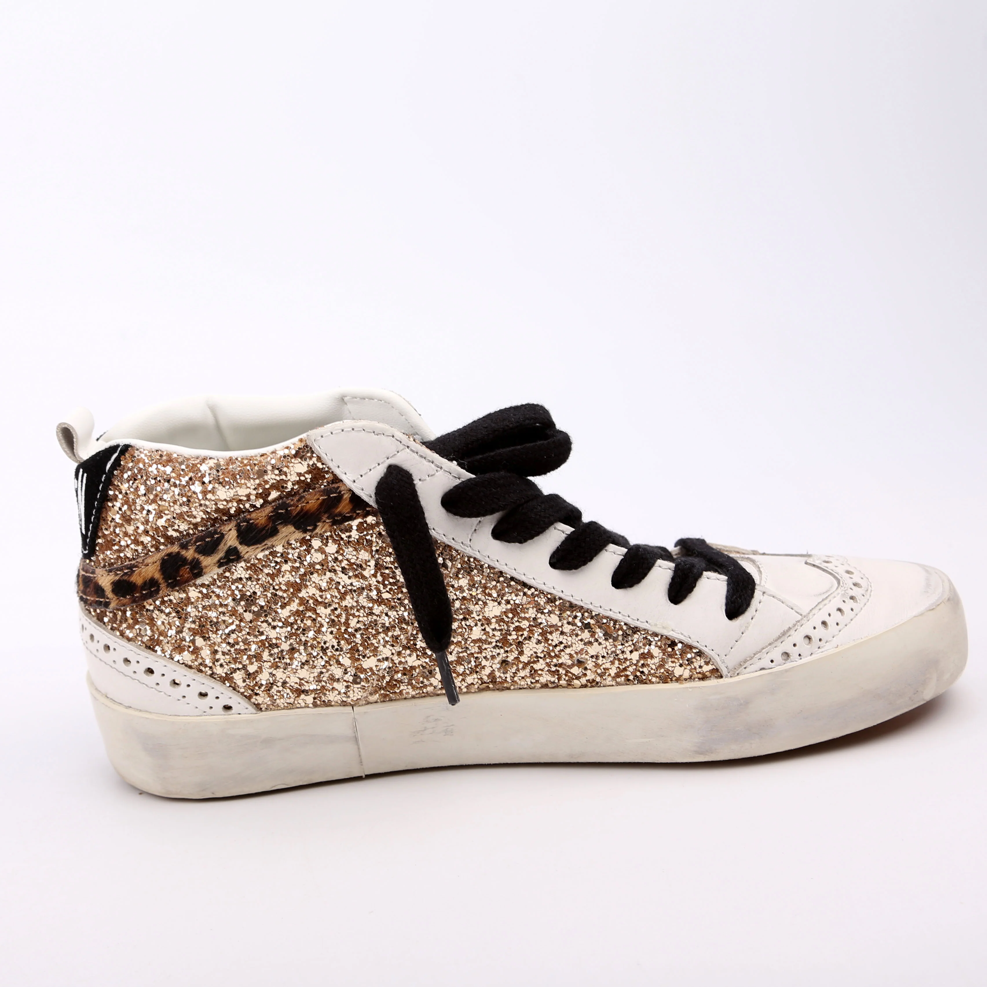 Midstar Glitter Sneakers Size 36 Gold - Image 7