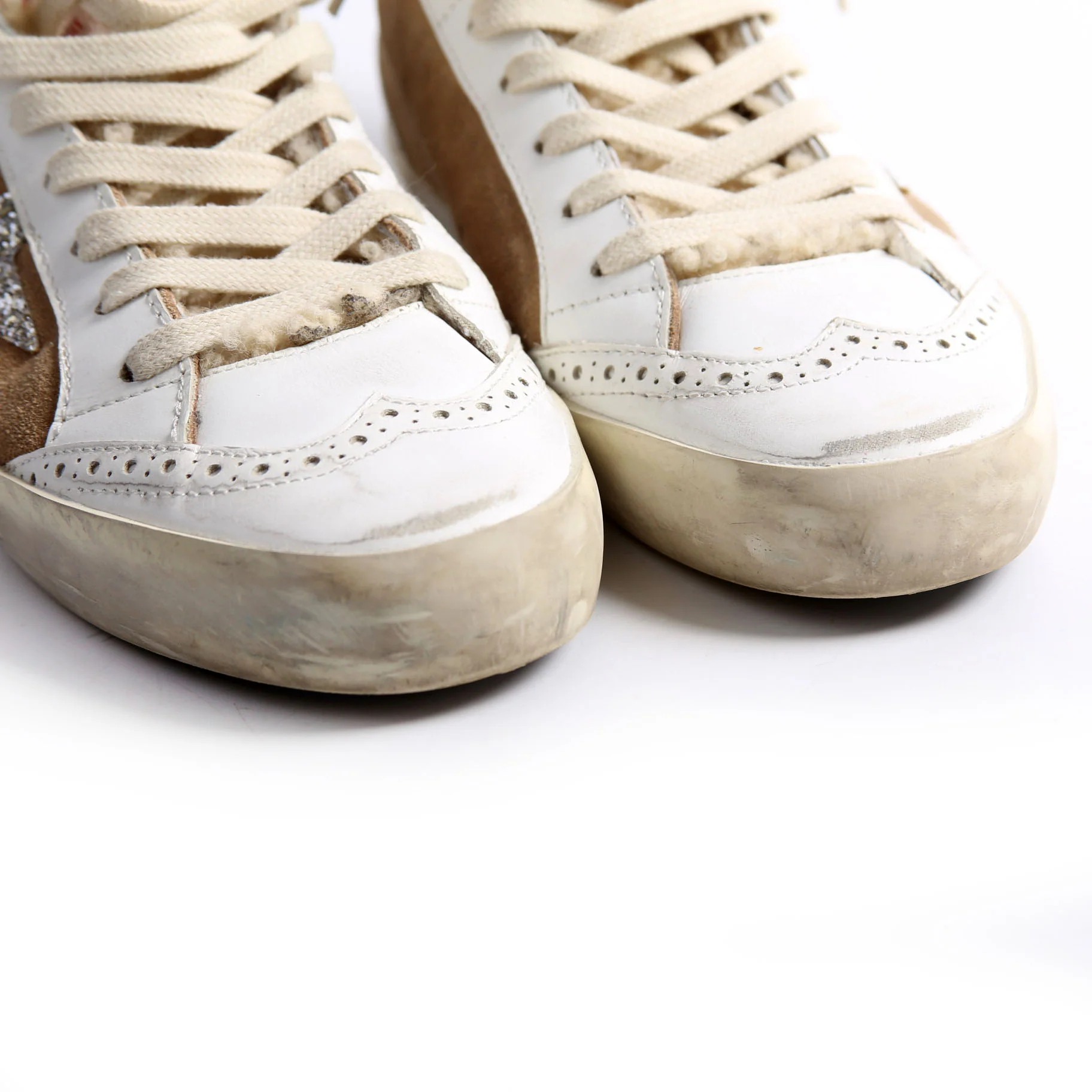 Midstar Sneakers Shearling/Suede Size 38 - Image 7