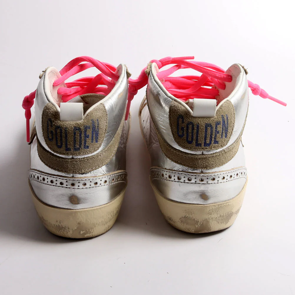 Midstra Sneakers Size 37 Silver/Pink - Image 4