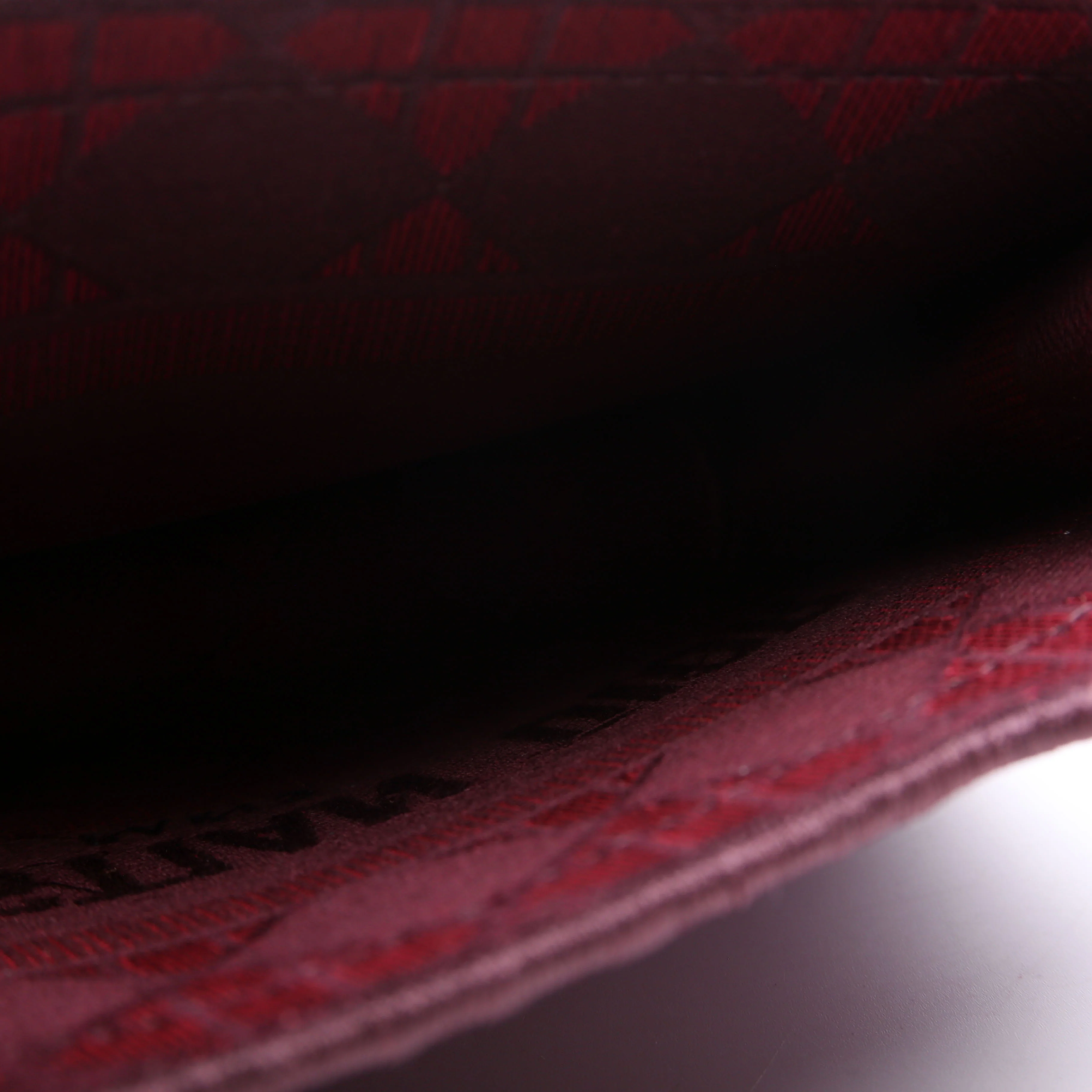 Mini Book Tote Velour Burgundy - Image 12