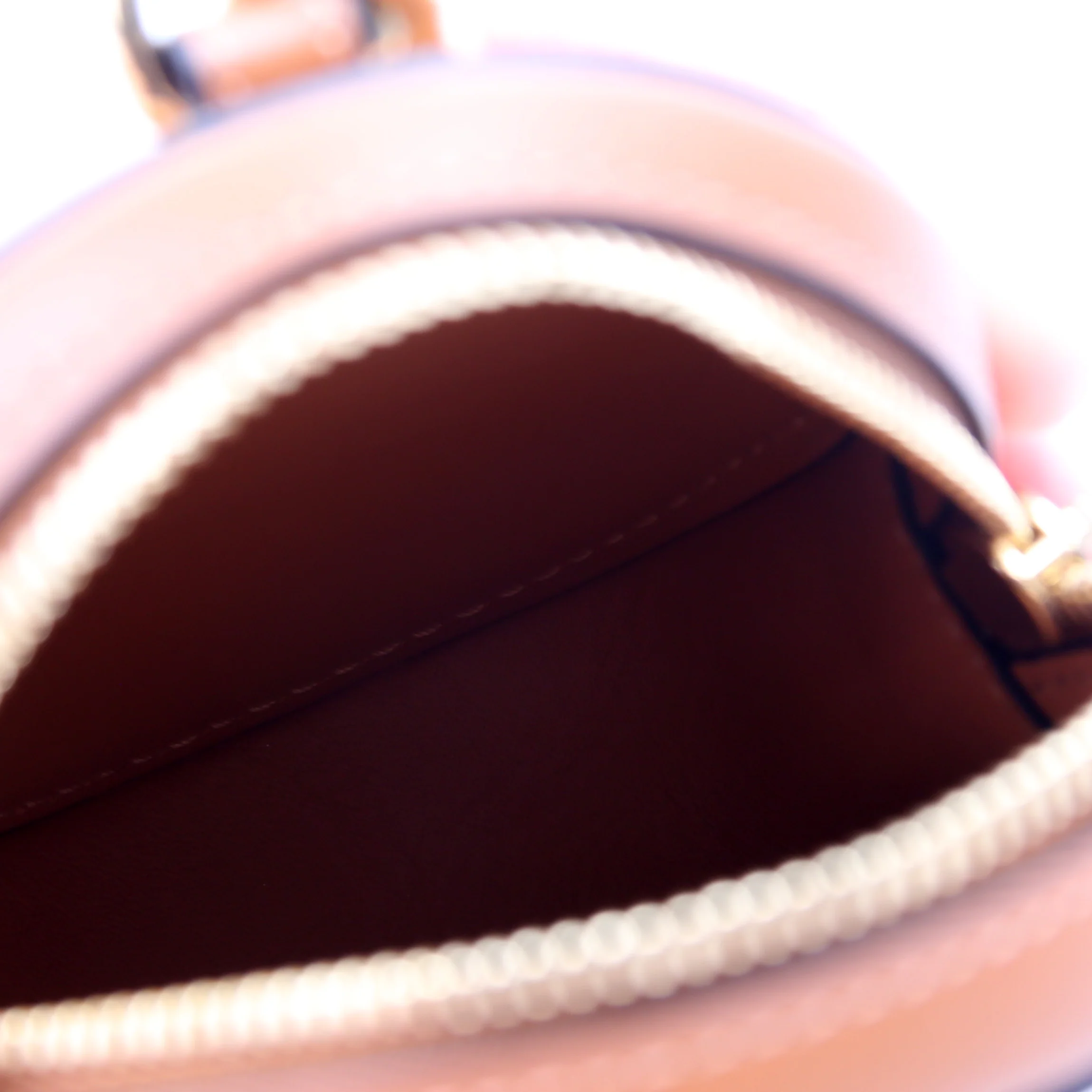 Mini Cookie Coin Pouch Calfskin Anagram Brown - Image 10