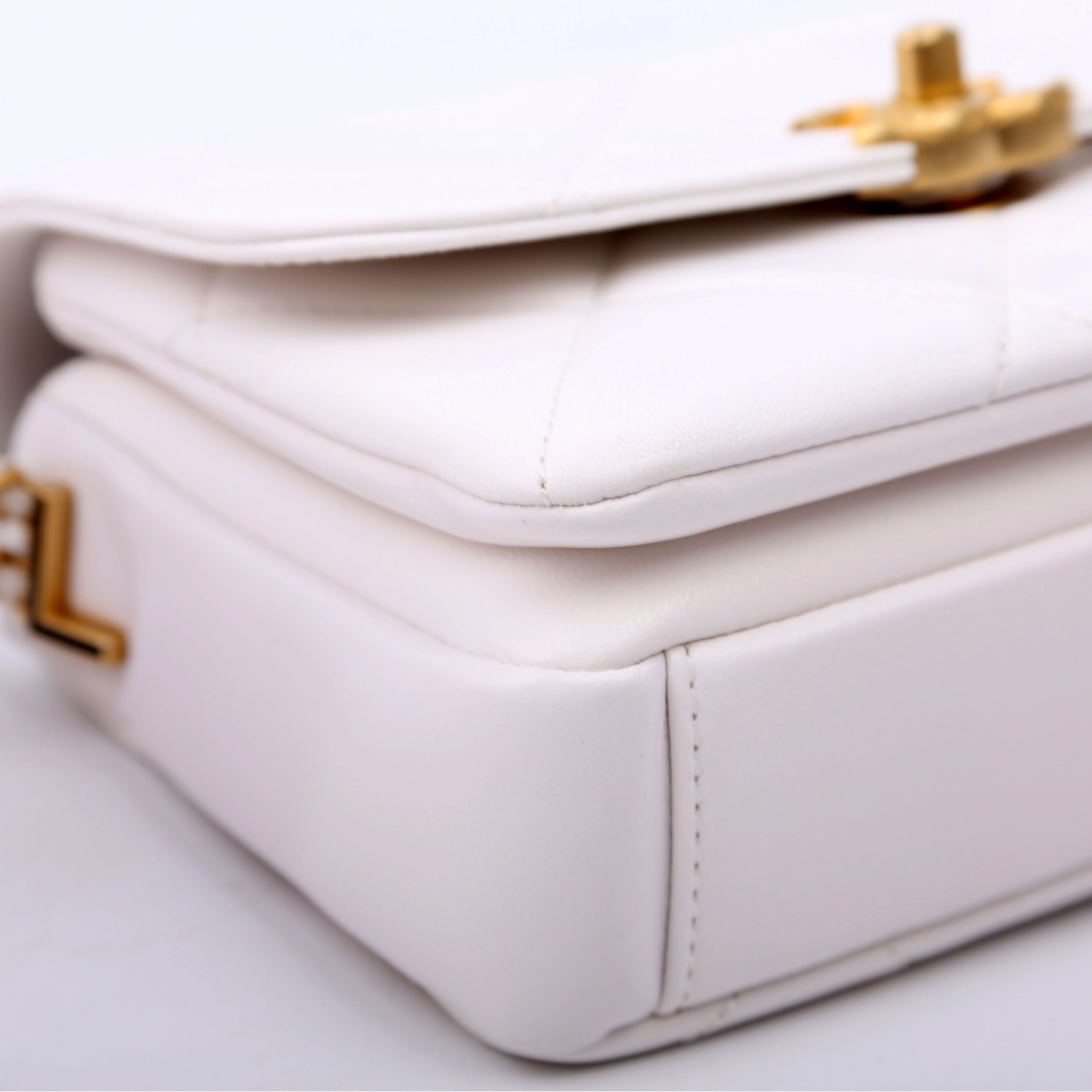 Mini Flap Bag RFID White - Image 6