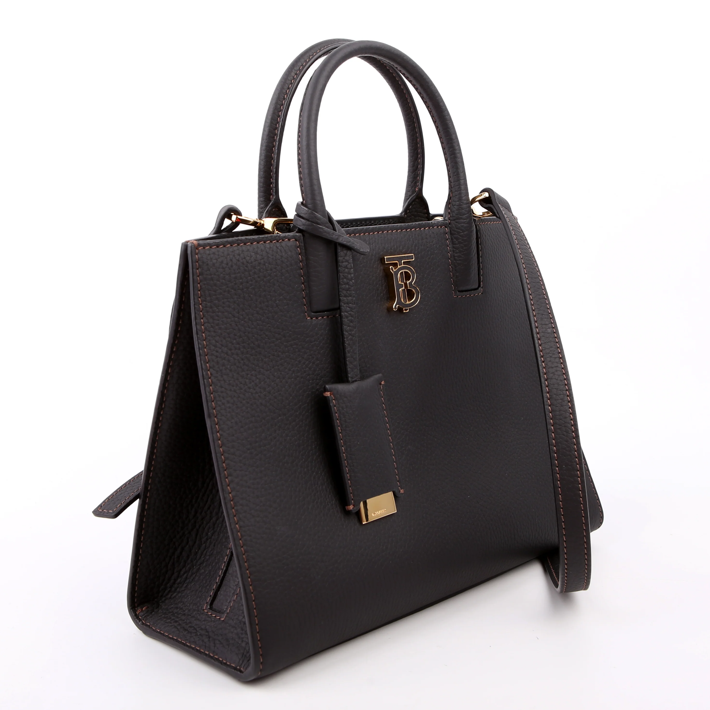 Mini Frances Tote Grained Leather Black - Image 2