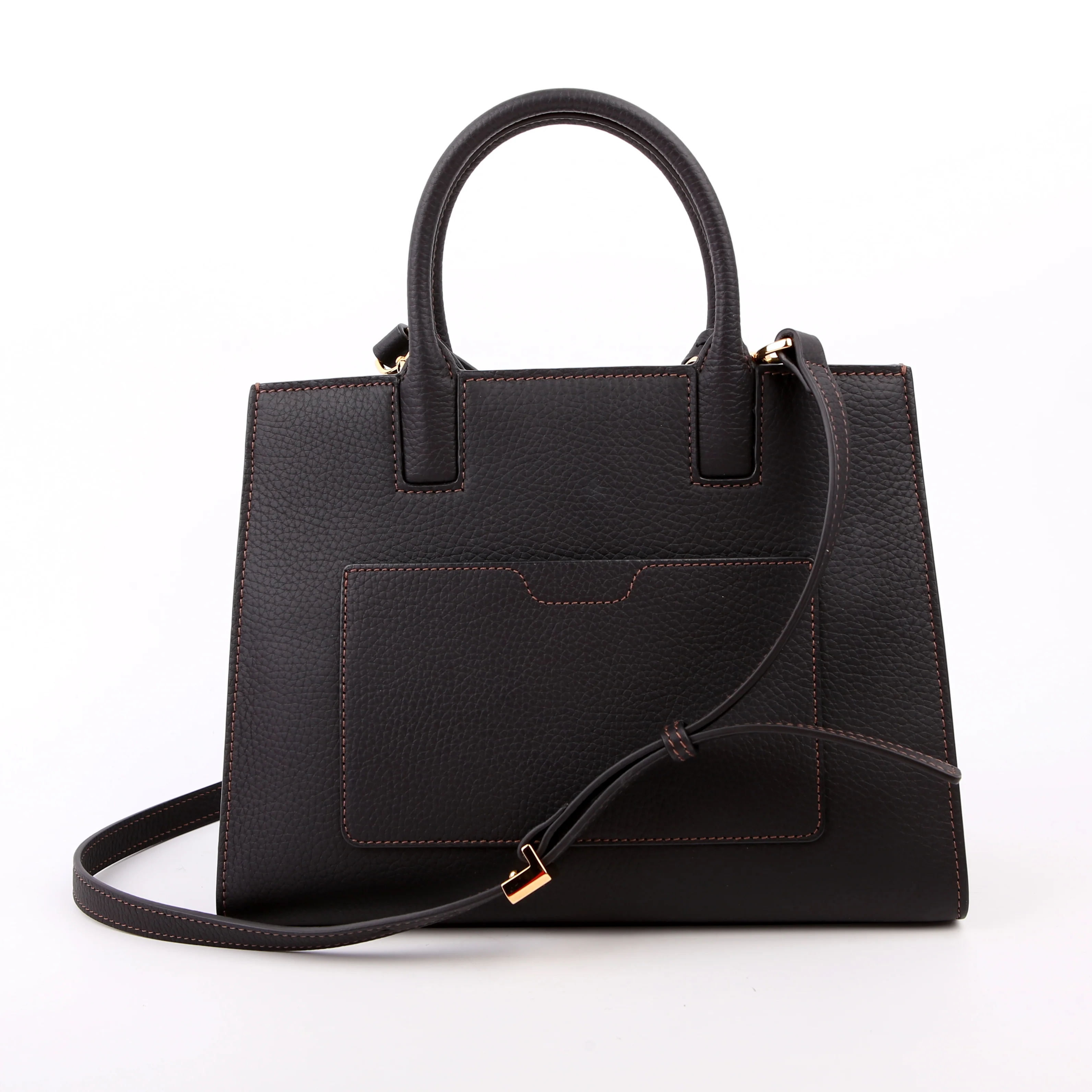 Mini Frances Tote Grained Leather Black - Image 3