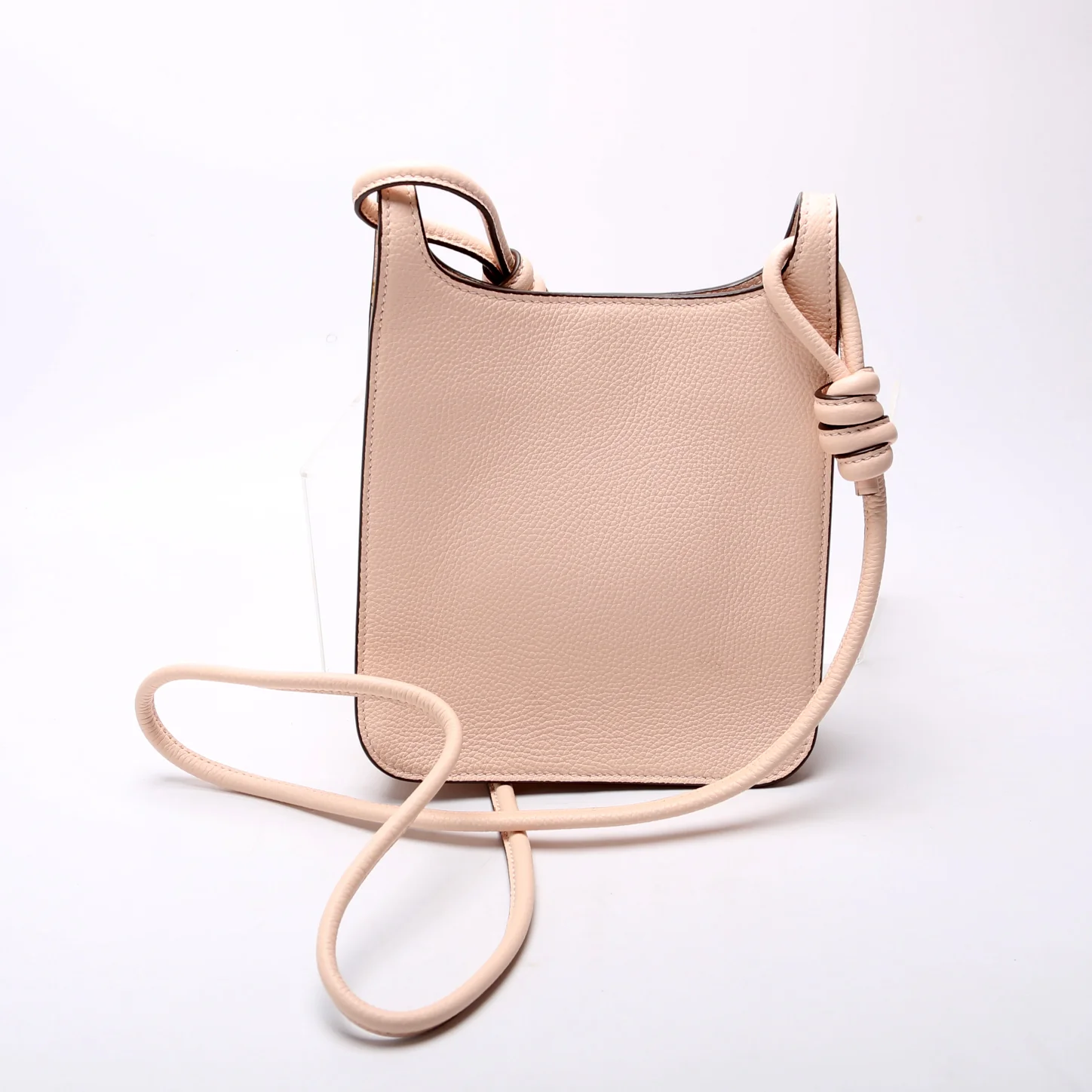 Mini Hummel Leather Crossbody Bag Pink - Image 3