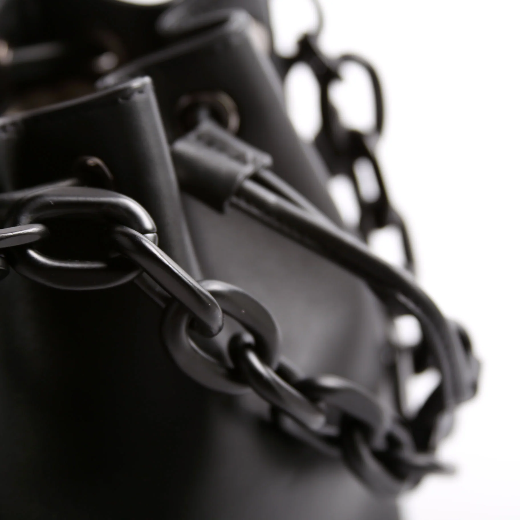 Mini Logo Drawstring Bucket Bag Black/Purple - Image 7