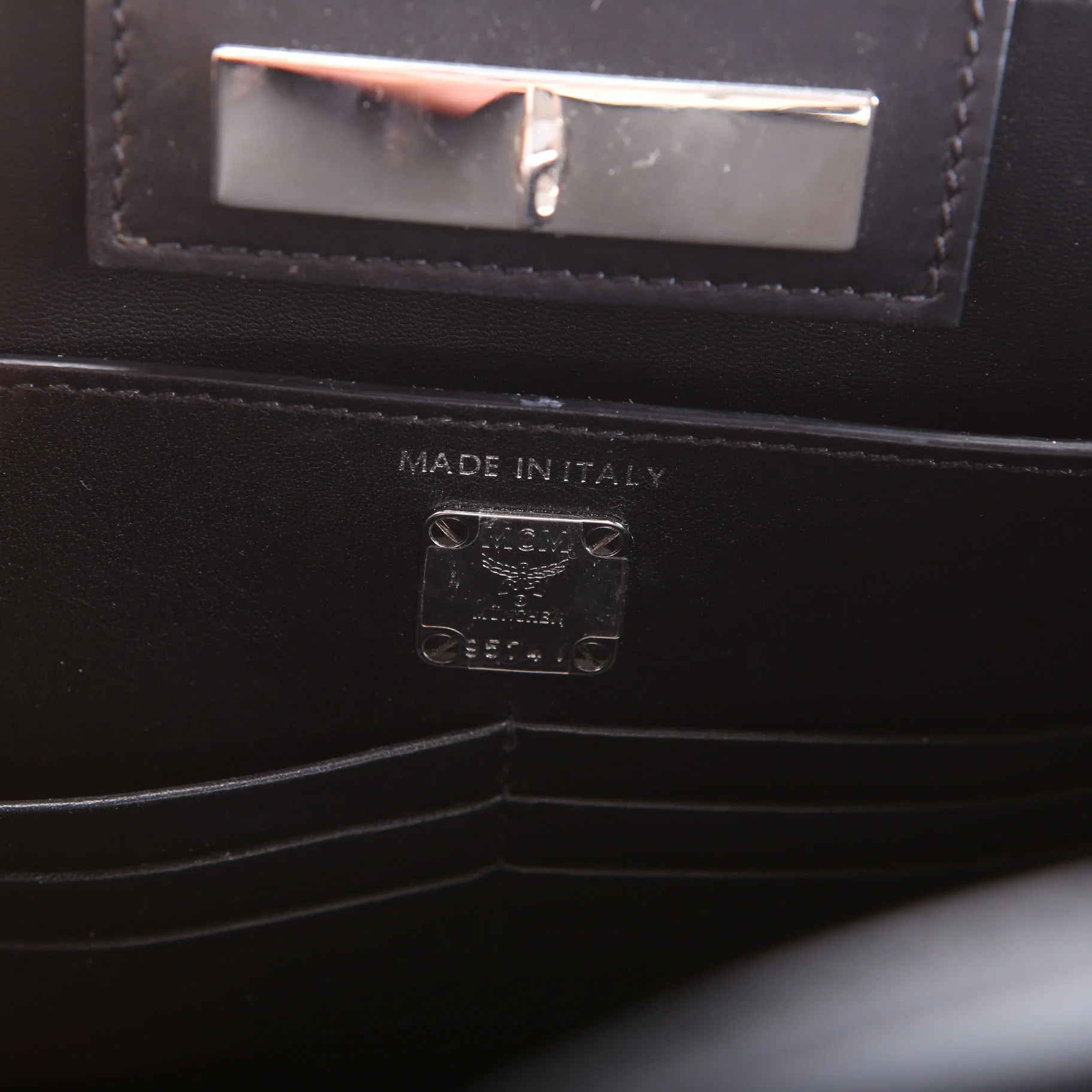 Mini Milano Tote Lux Calfskin Hair Black/Grey - Image 9