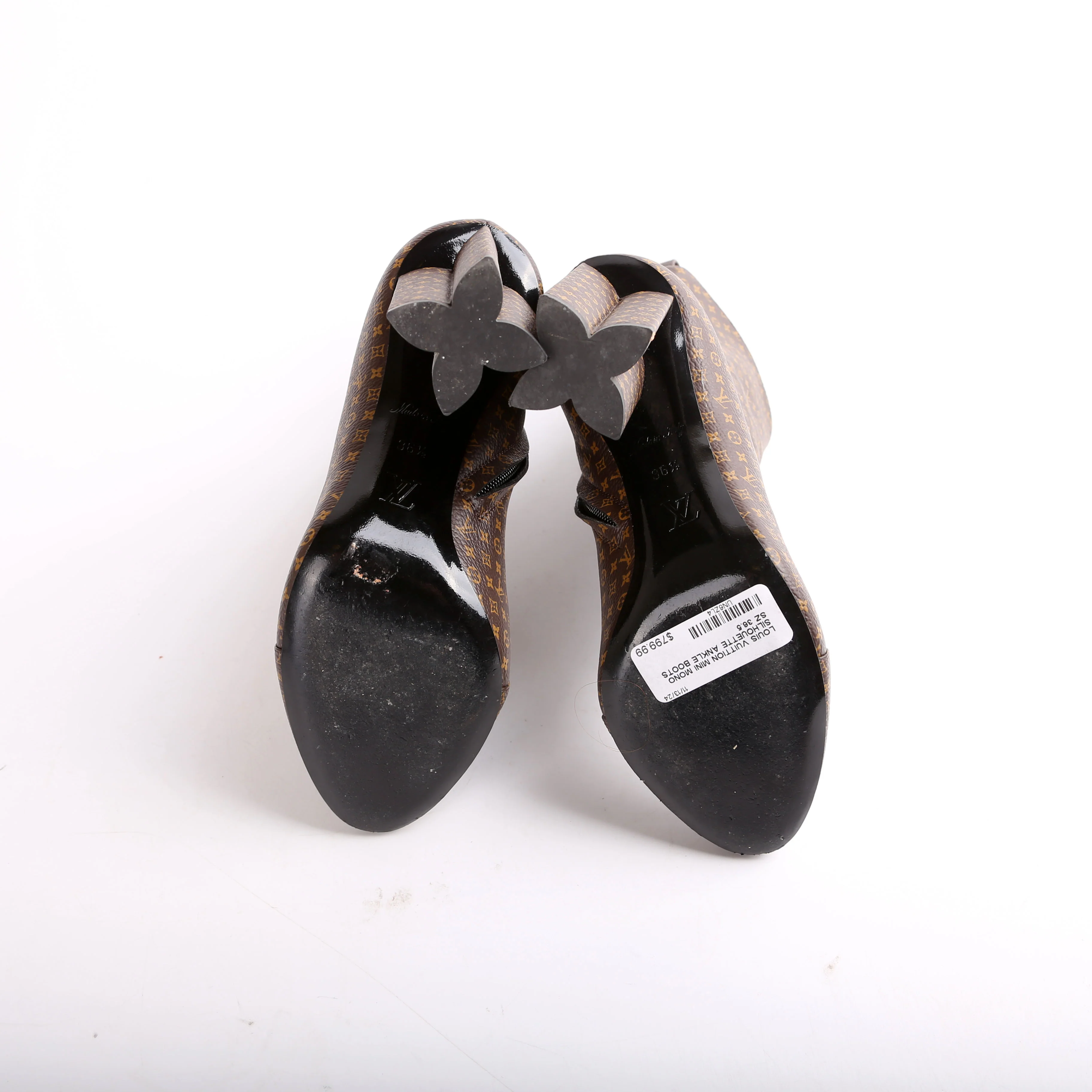 Mini Mono Silhouette Ankle Boots Size 36.5 - Image 7