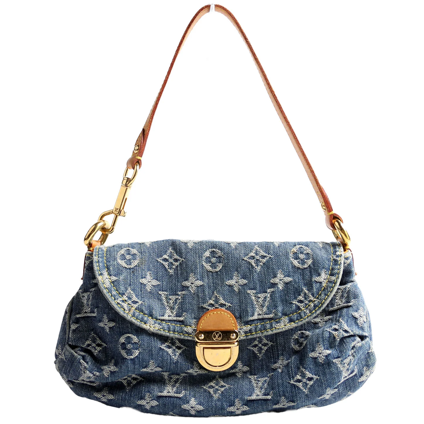 Mini Pleaty Denim Monogram
