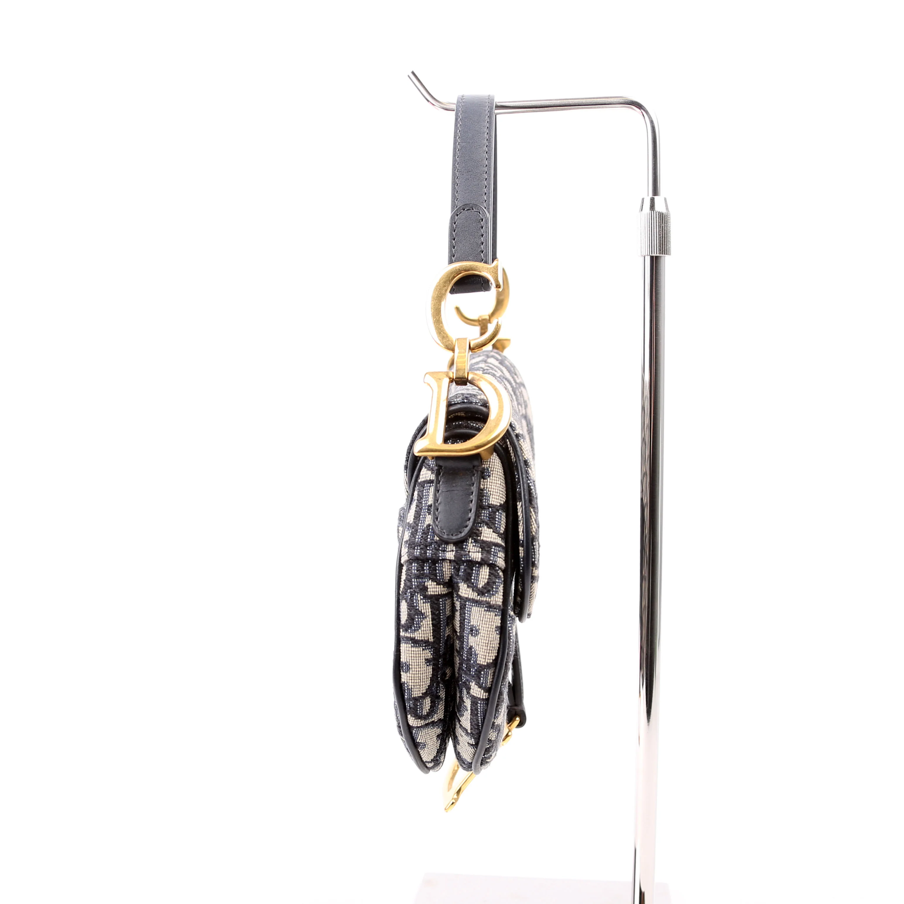 Mini Saddle Bag Oblique Navy - Image 3