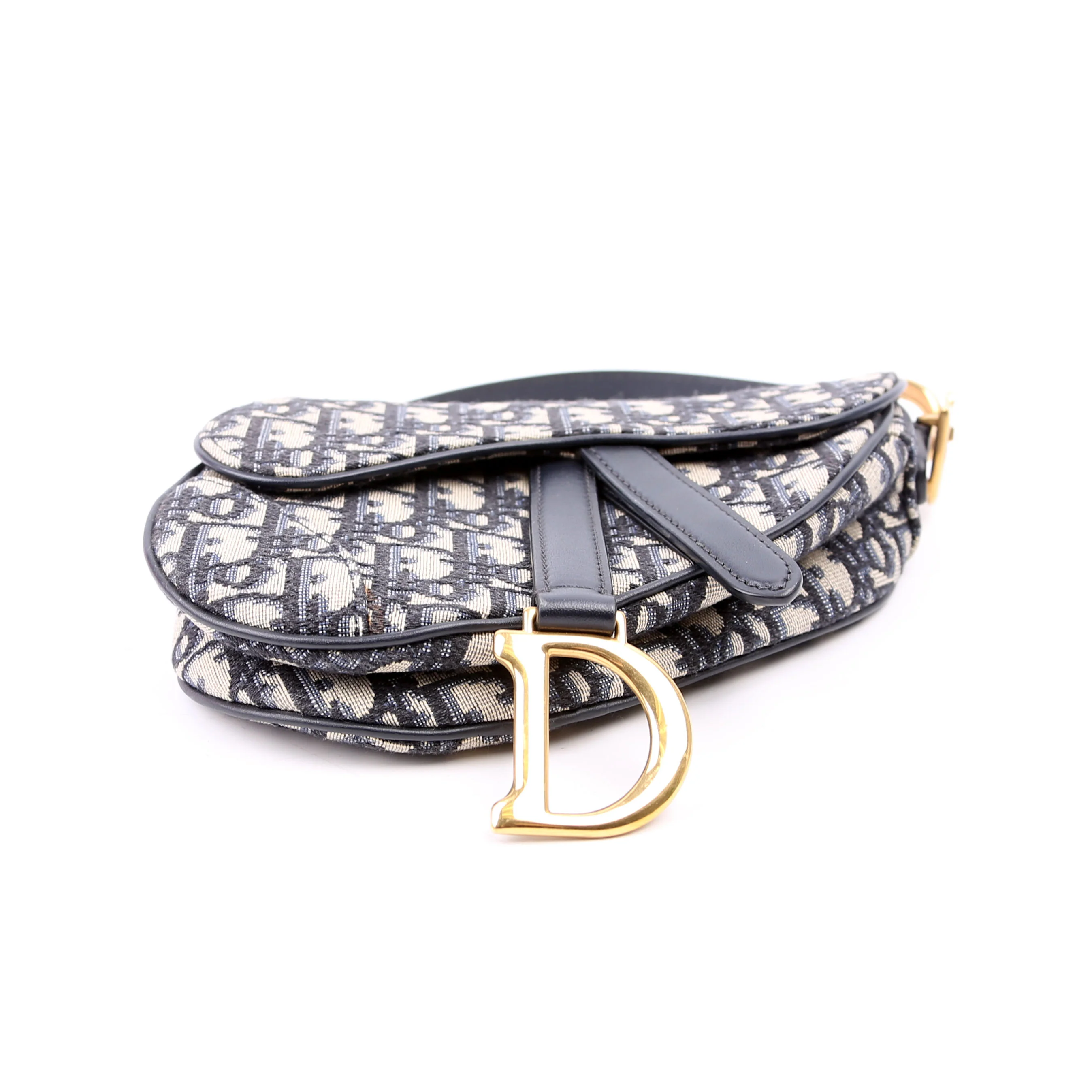 Mini Saddle Bag Oblique Navy - Image 5