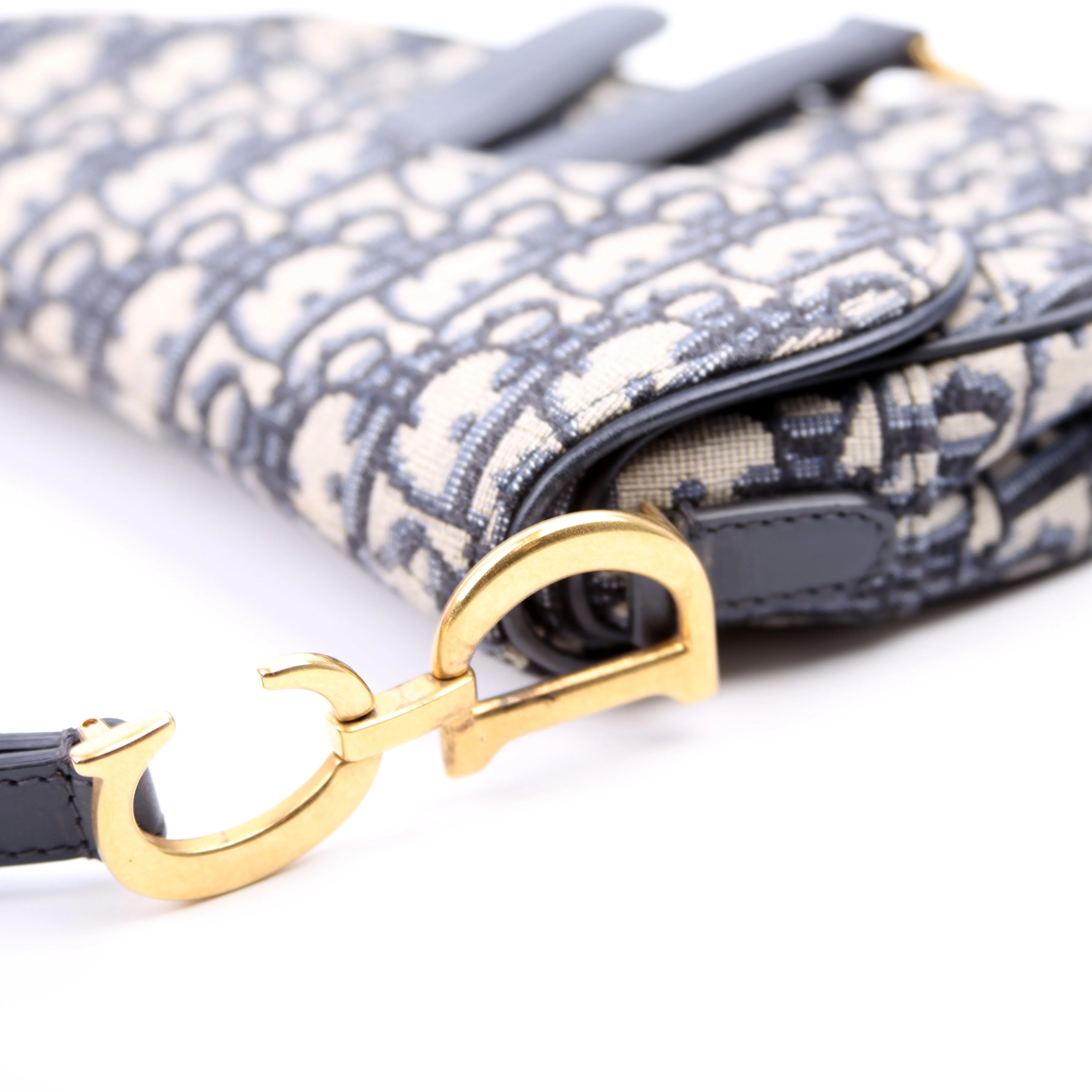 Mini Saddle Bag Oblique Navy - Image 8