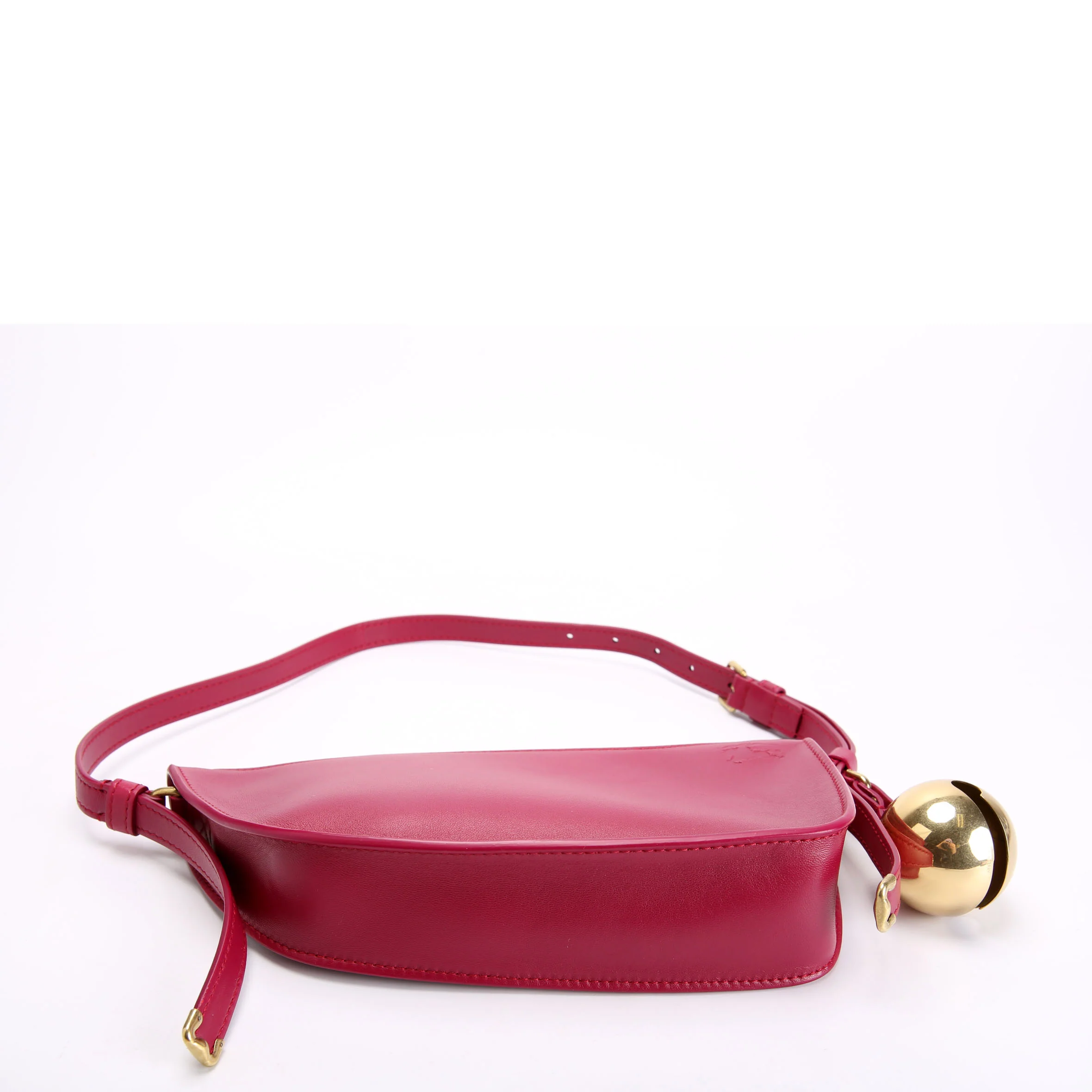 Mini Shield Leather Sling Bag Berry - Image 4