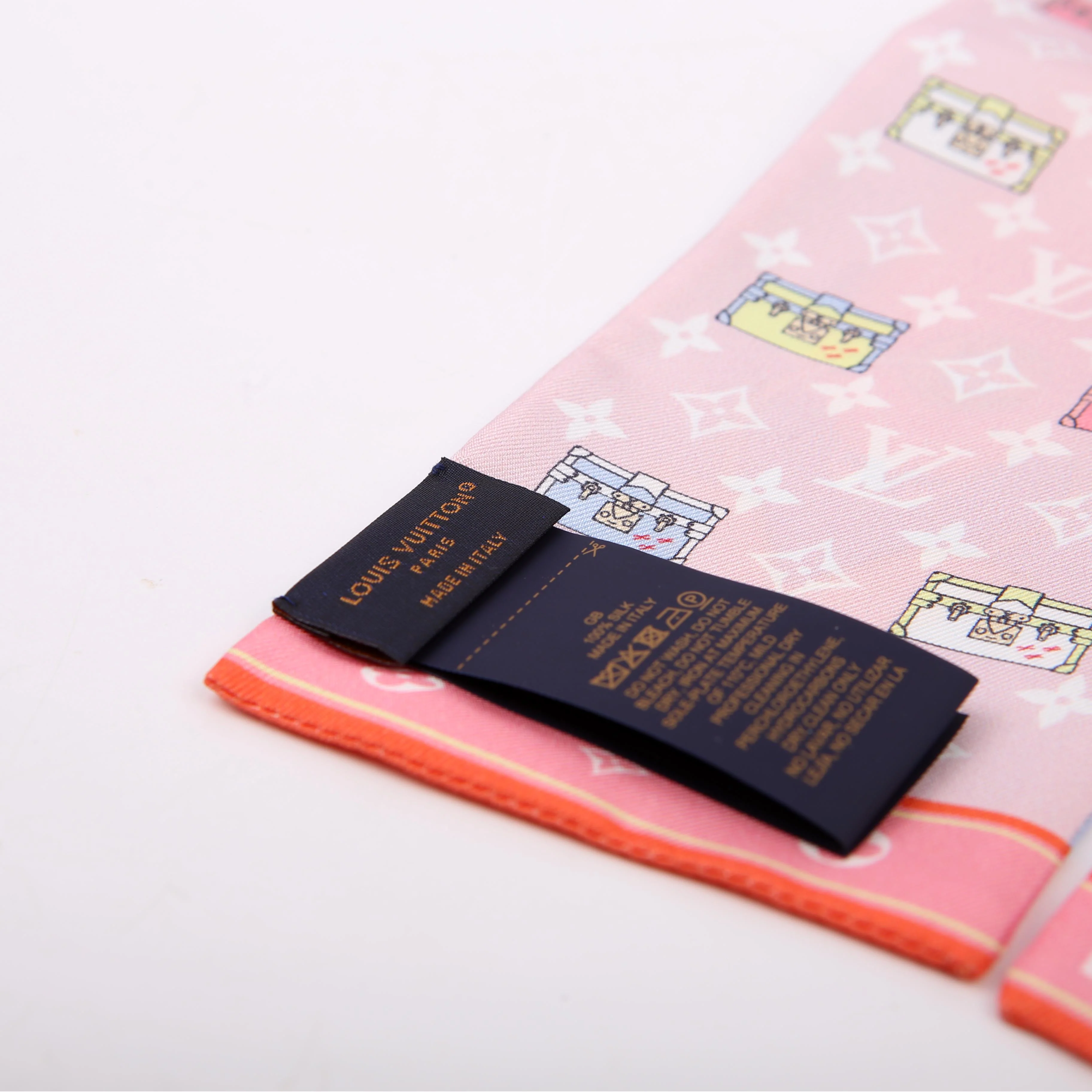 Mini Trunks Bandeau Silk Scarf Pink/Blue - Image 3