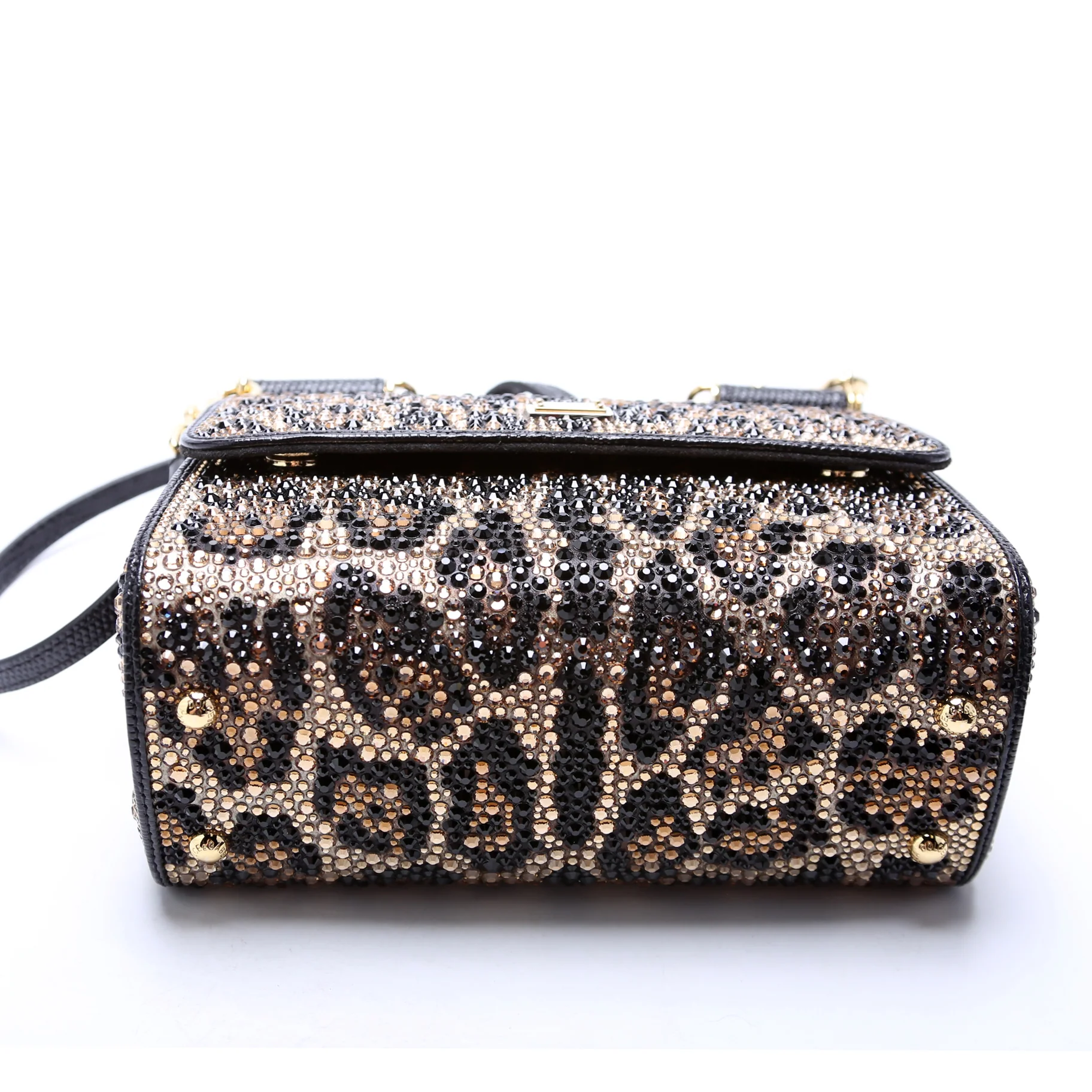 Miss Sicily Small Crystal Embellished Top Handle - Image 4