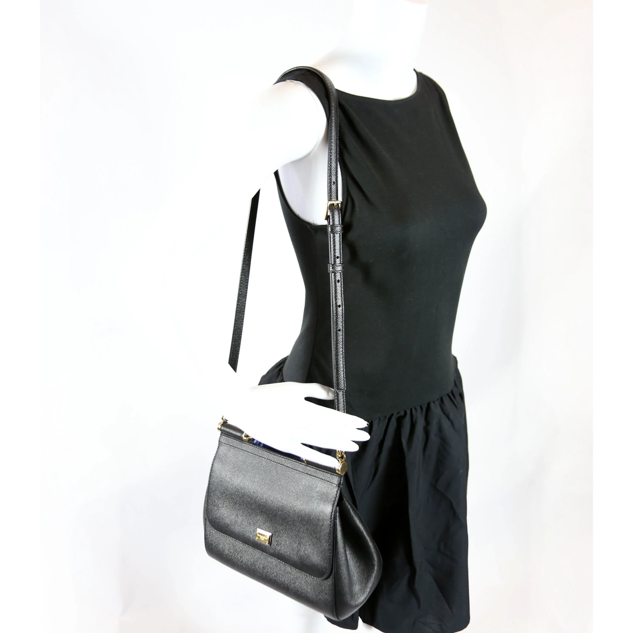 Miss Sicily Small Top Handle Black/Multicolor - Image 13