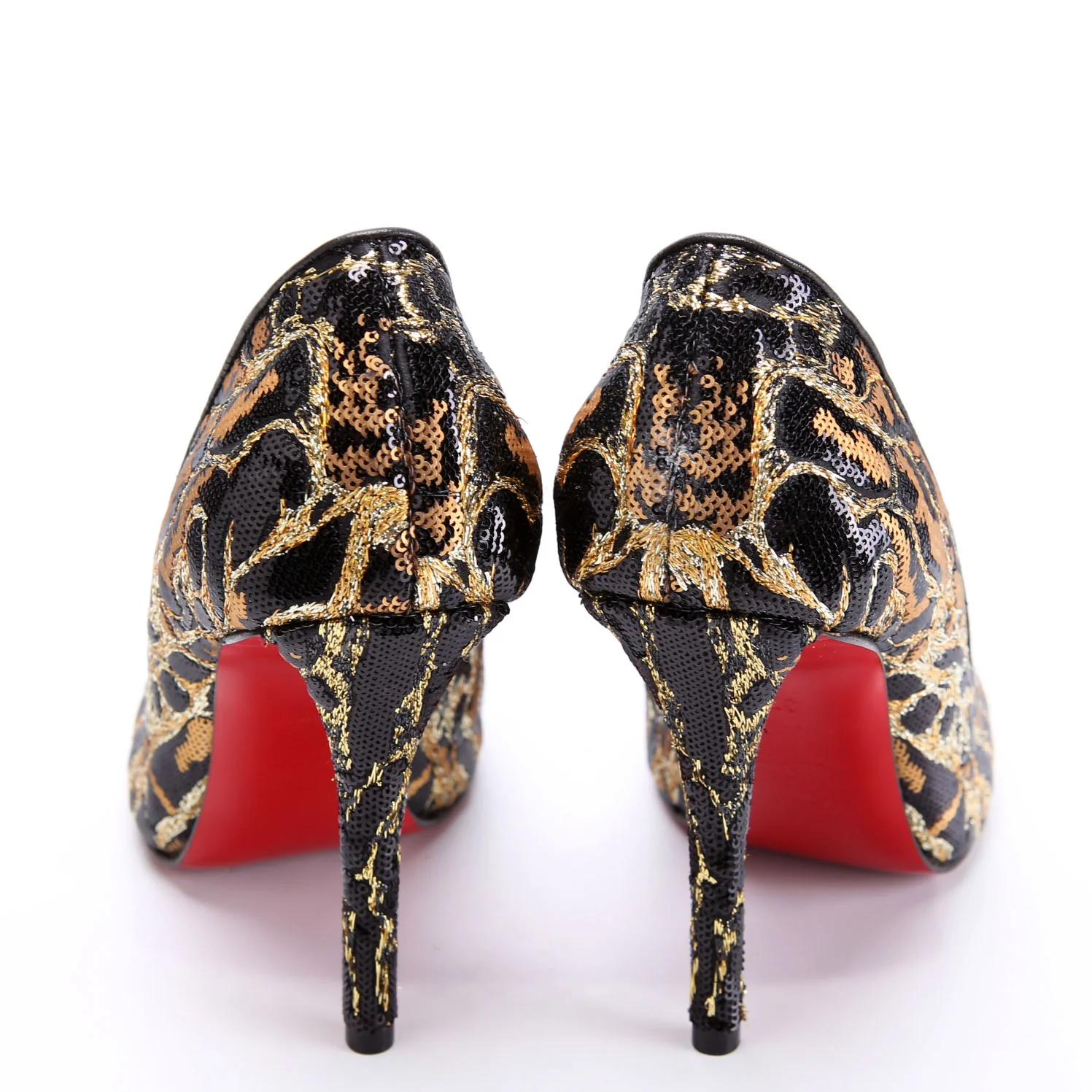 Miss Z Ocelot 100MM Sequin Pumps Size 37 - Image 4
