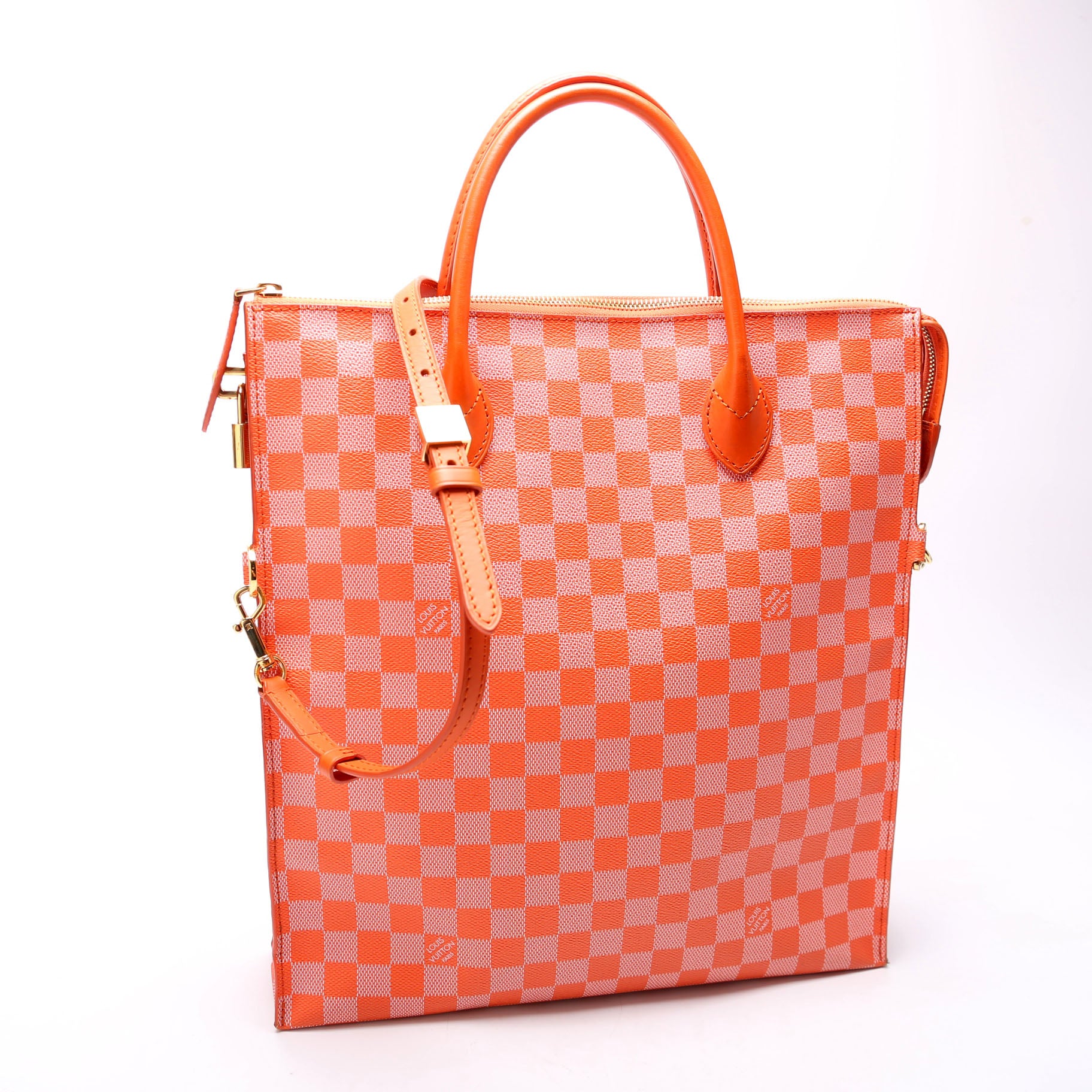 Mobil Bag Damier Couler Orange - Image 2