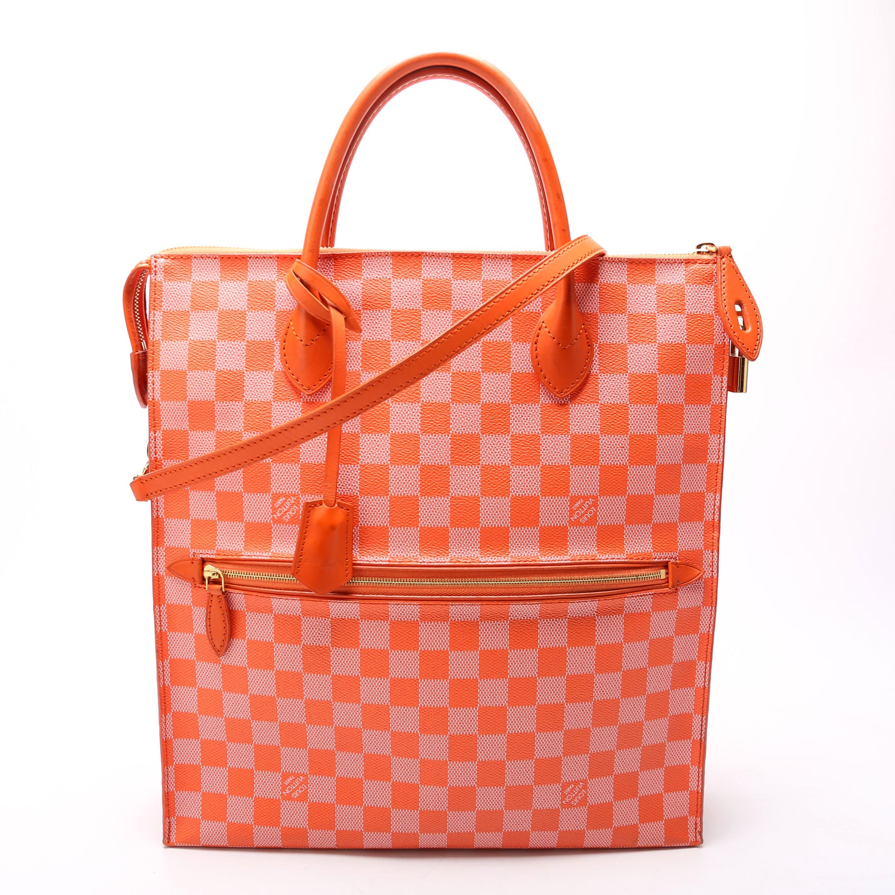 Mobil Bag Damier Couler Orange - Image 3