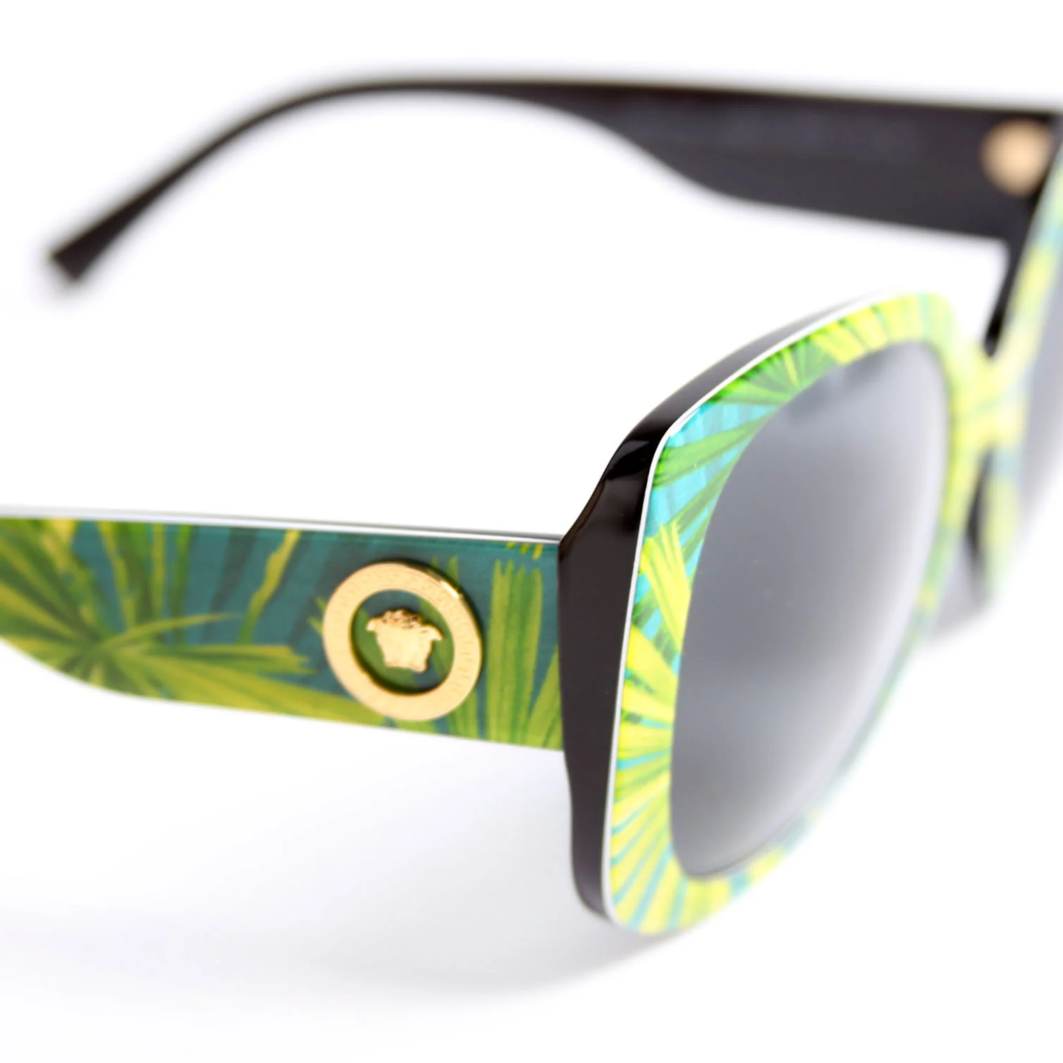 MOD 4387 Palm Tree Print Sunglasses Green - Image 8
