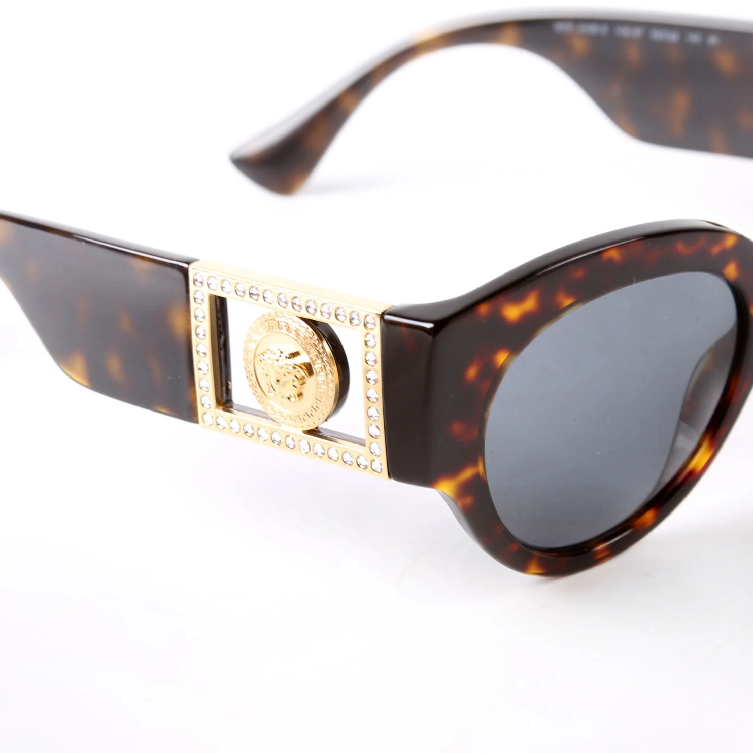 MOD4438-B Medusa Cat Eye Sunglasses Brown/Gold - Image 8