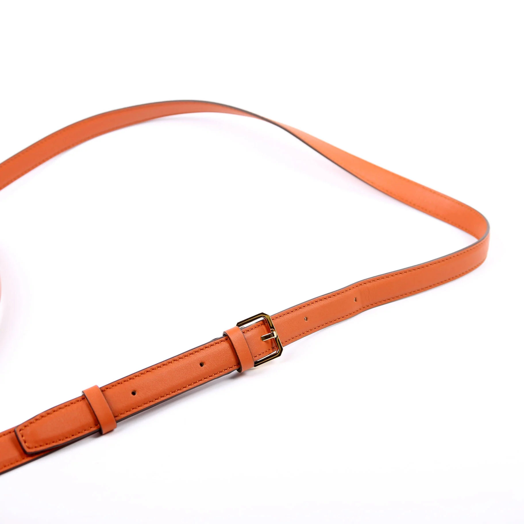 Mode Travia Small Spanish Leather Shoulder Bag Orange - Image 12