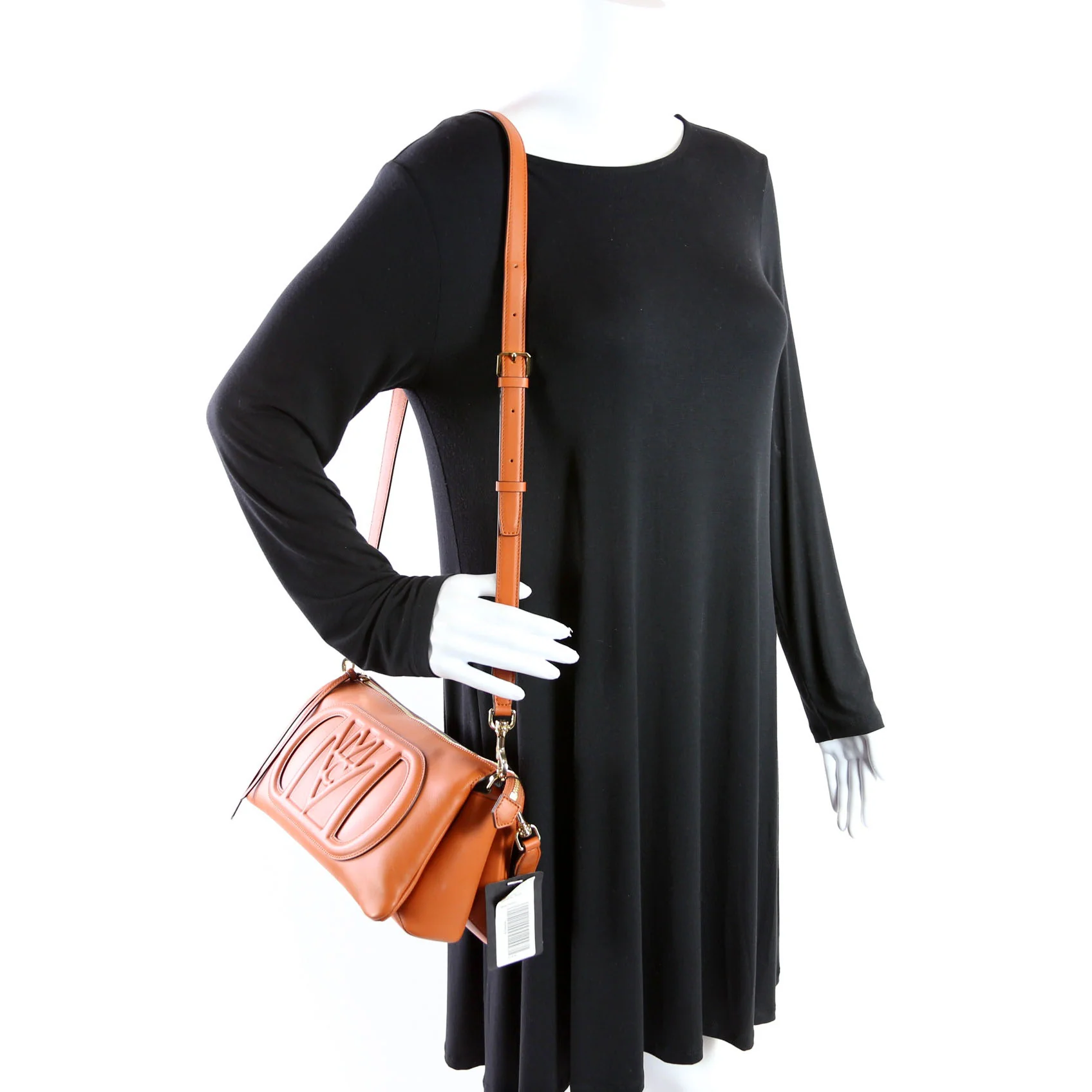 Mode Travia Small Spanish Leather Shoulder Bag Orange - Image 14