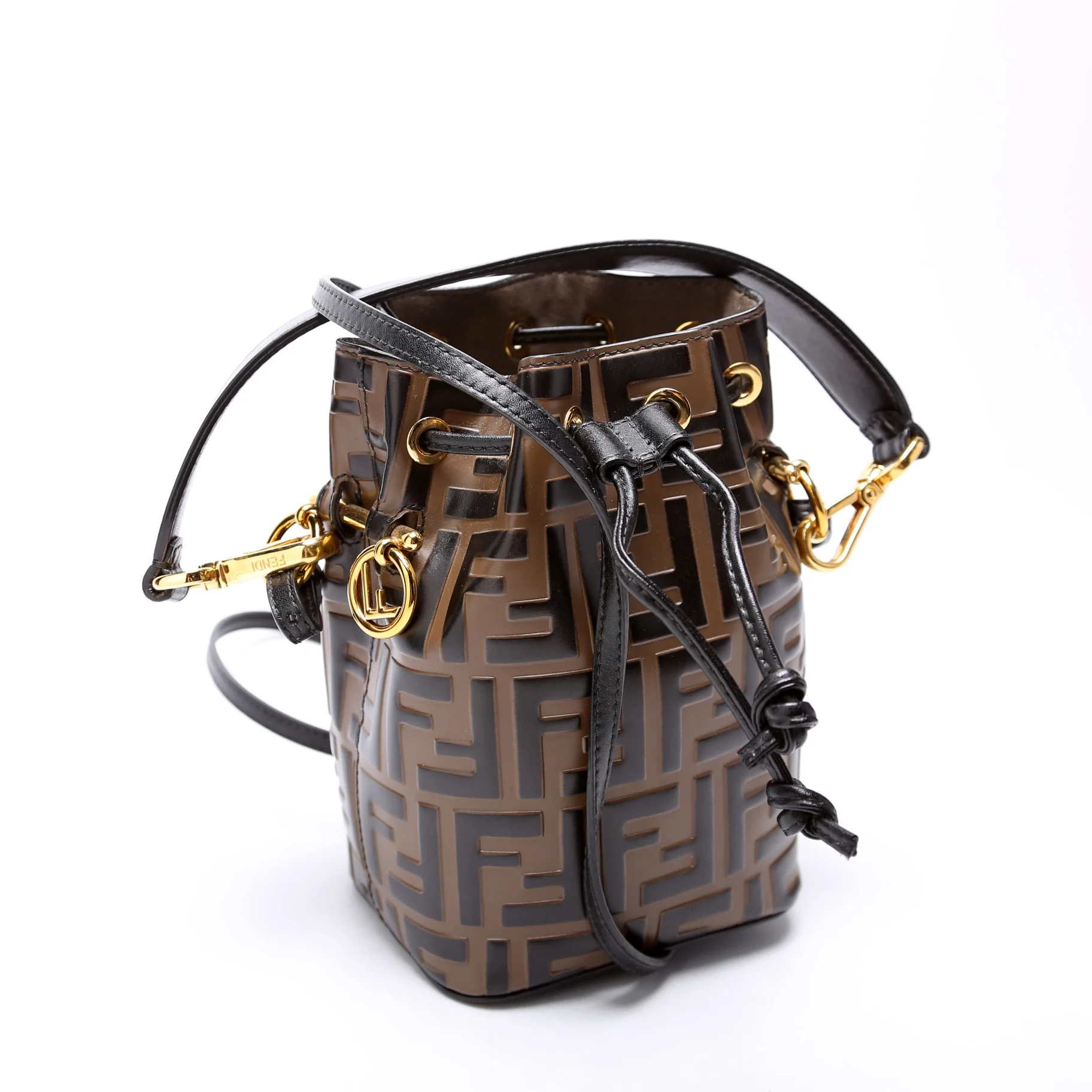 Mon Tresor Mini Bucket Leather FF - Image 2