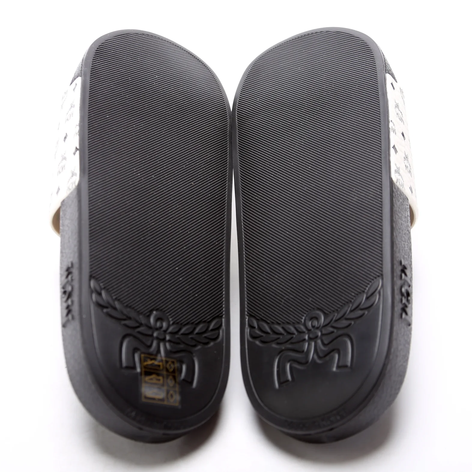 Monogram Rubber Slides Size 42 White - Image 5