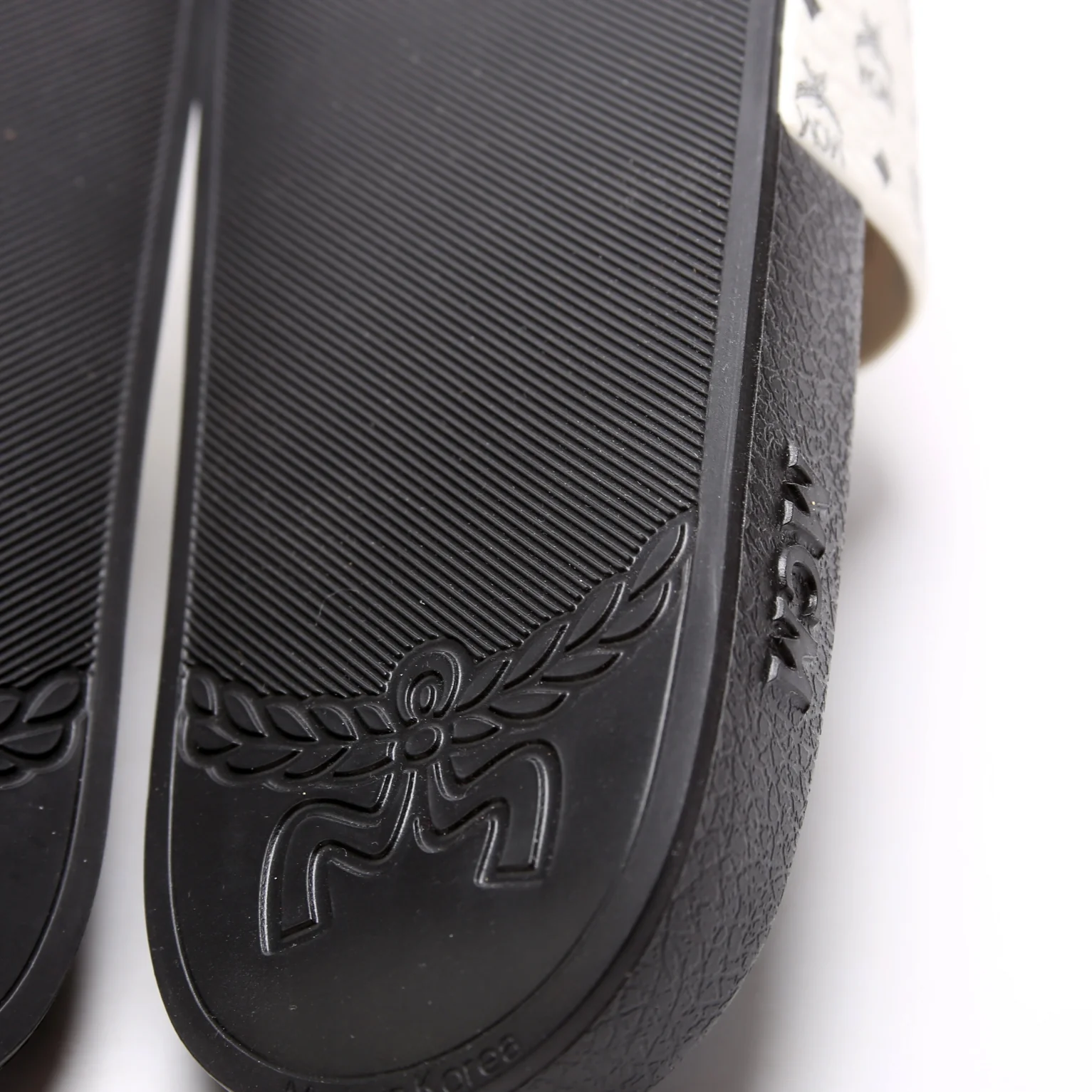 Monogram Rubber Slides Size 42 White - Image 6