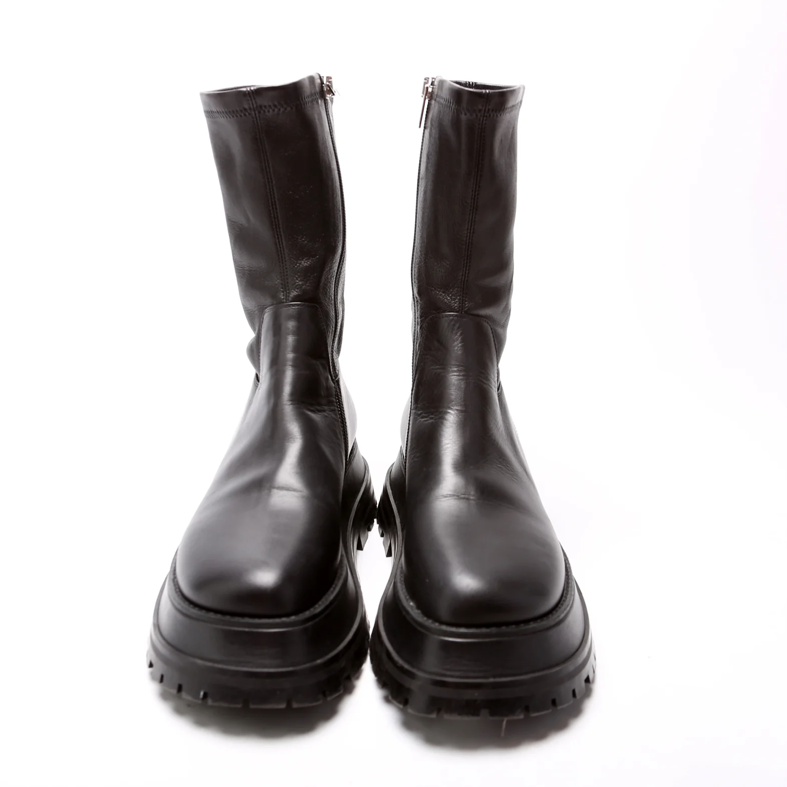 Moto Mid Leather Boots Size 38 - Image 2