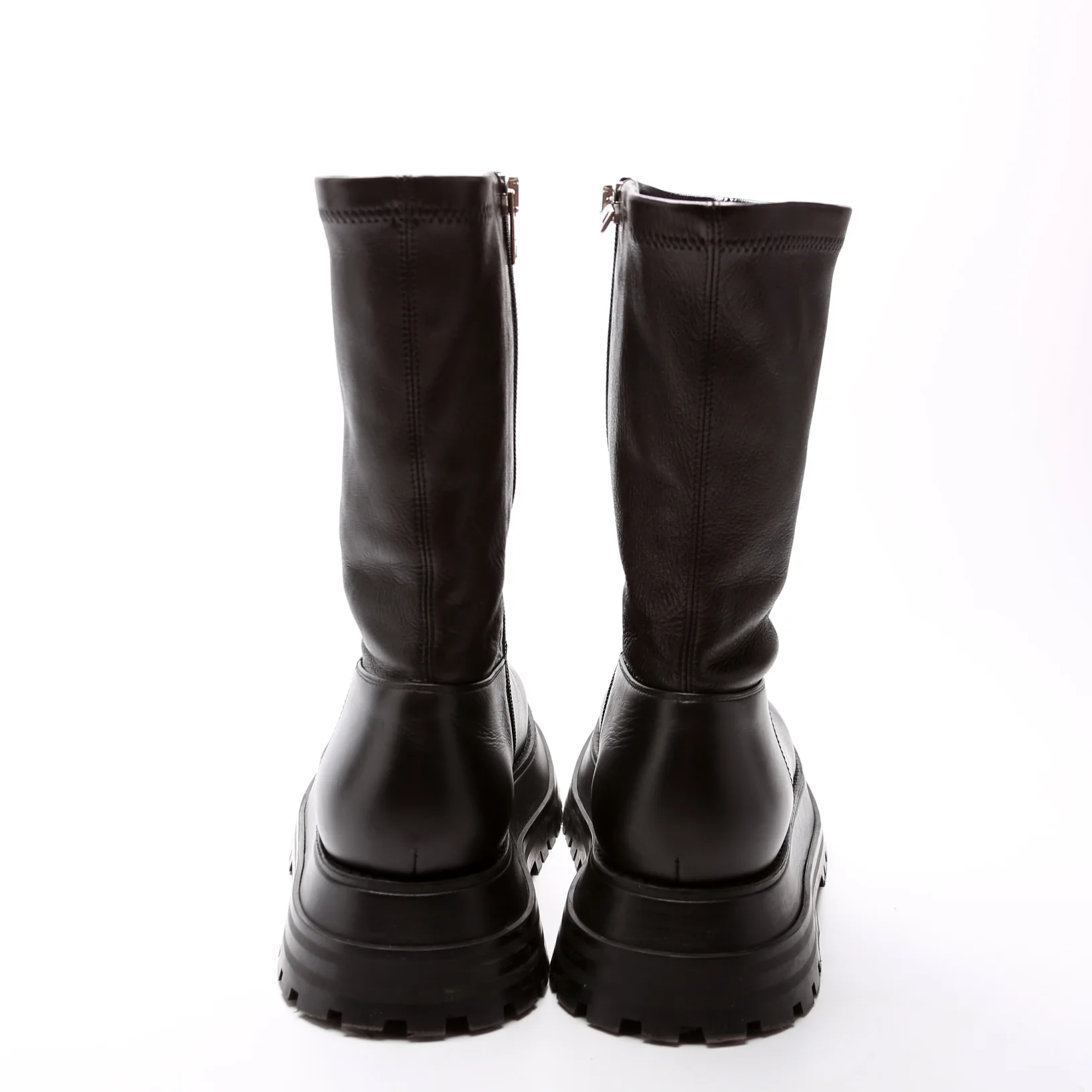 Moto Mid Leather Boots Size 38 - Image 4