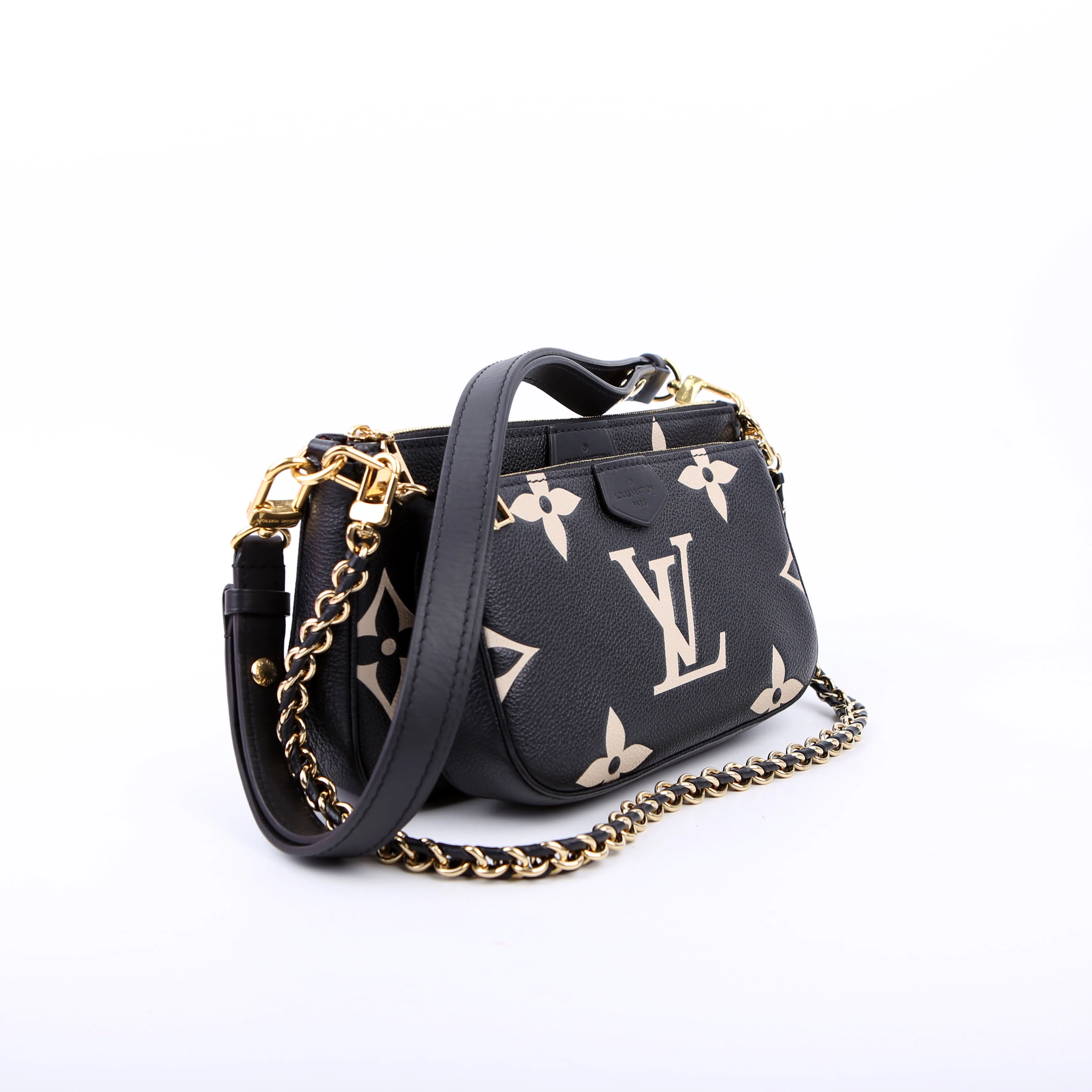 Multi Pochette Empreinte Bicolor Black/Beige - Image 2
